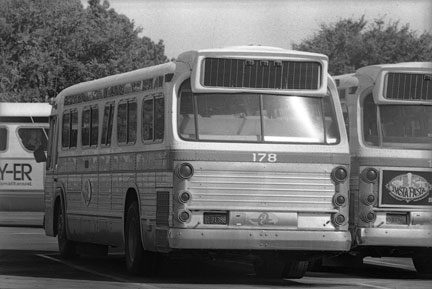 AC Transit bus 178 in Richmond Yard in July 1980.