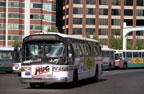 AC Transit bus 967 at San Francisco Terminal in August 1986.