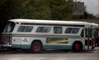 Rebuilt bus 700 in Richmond Yard in November 1984.