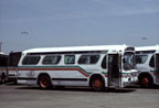 Rebuilt bus 700 in Emeryville Yard on May 4, 1991.