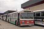 Retired bus 208 in Hayward Yard on May 11, 1991.