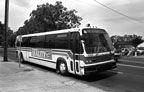 Santa Clara County Transit District bus 1005 ordered by AC Transit in Fremont in August 1986.