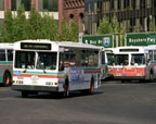AC Transit bus 1500 at Sah Francisco Transit Terminal in August 1987. 