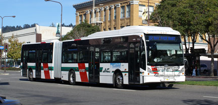 AC Transit bus 2162 in Berkeley on March 12, 2010.