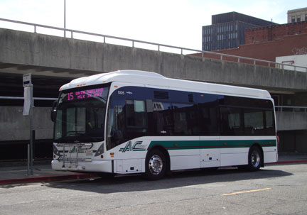 AC Transit bus 5105 in Berkeley on March 21, 2010.
