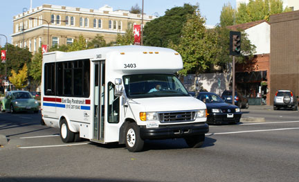 East Bay Paratransit vehicle 3403 in Berkeley on March 8, 2009.