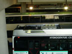 View of the top of the Fuel Cell bus in Dallas on September 27, 2005