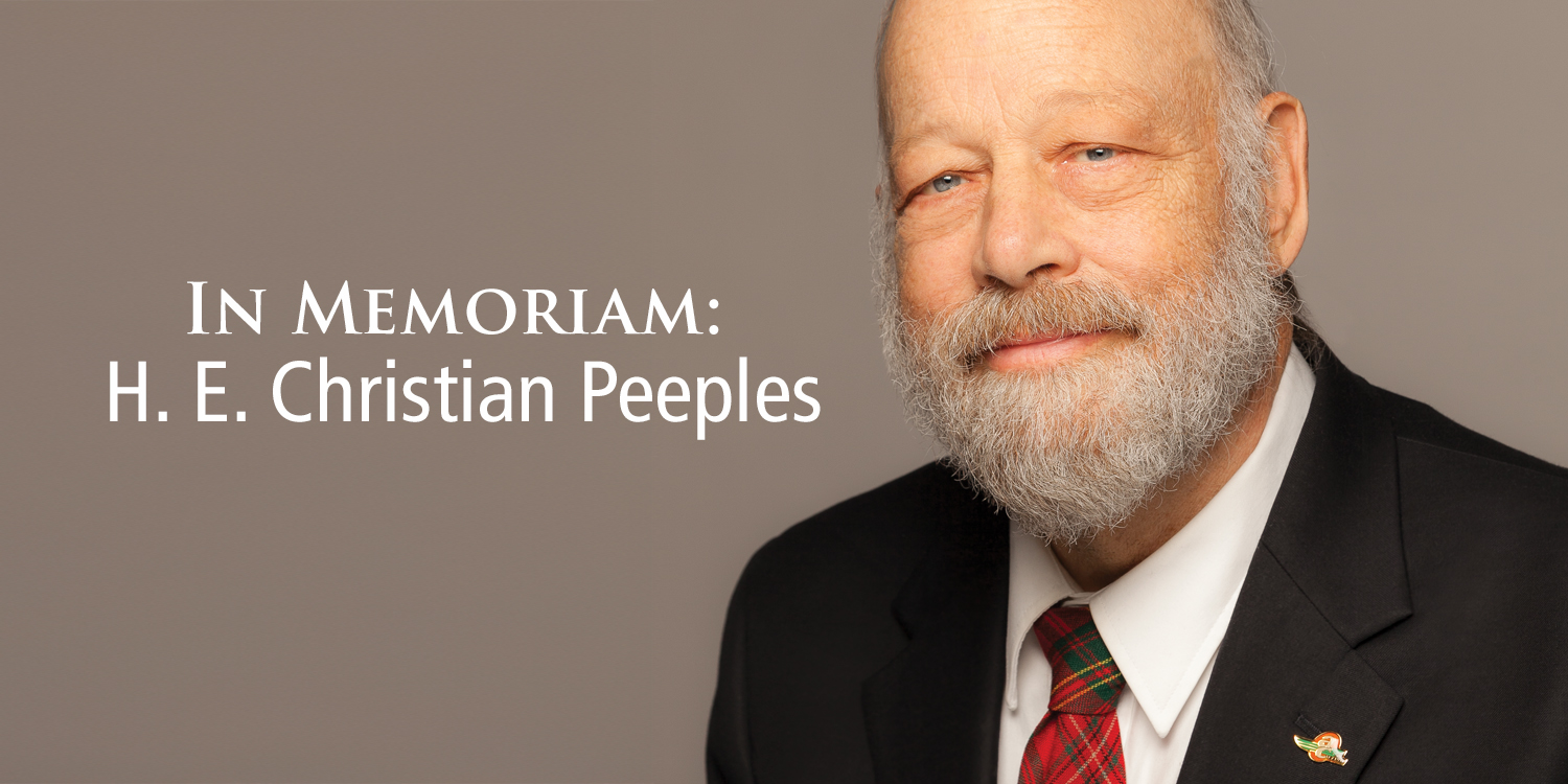In Memoriam: H. E. Christian Peeples