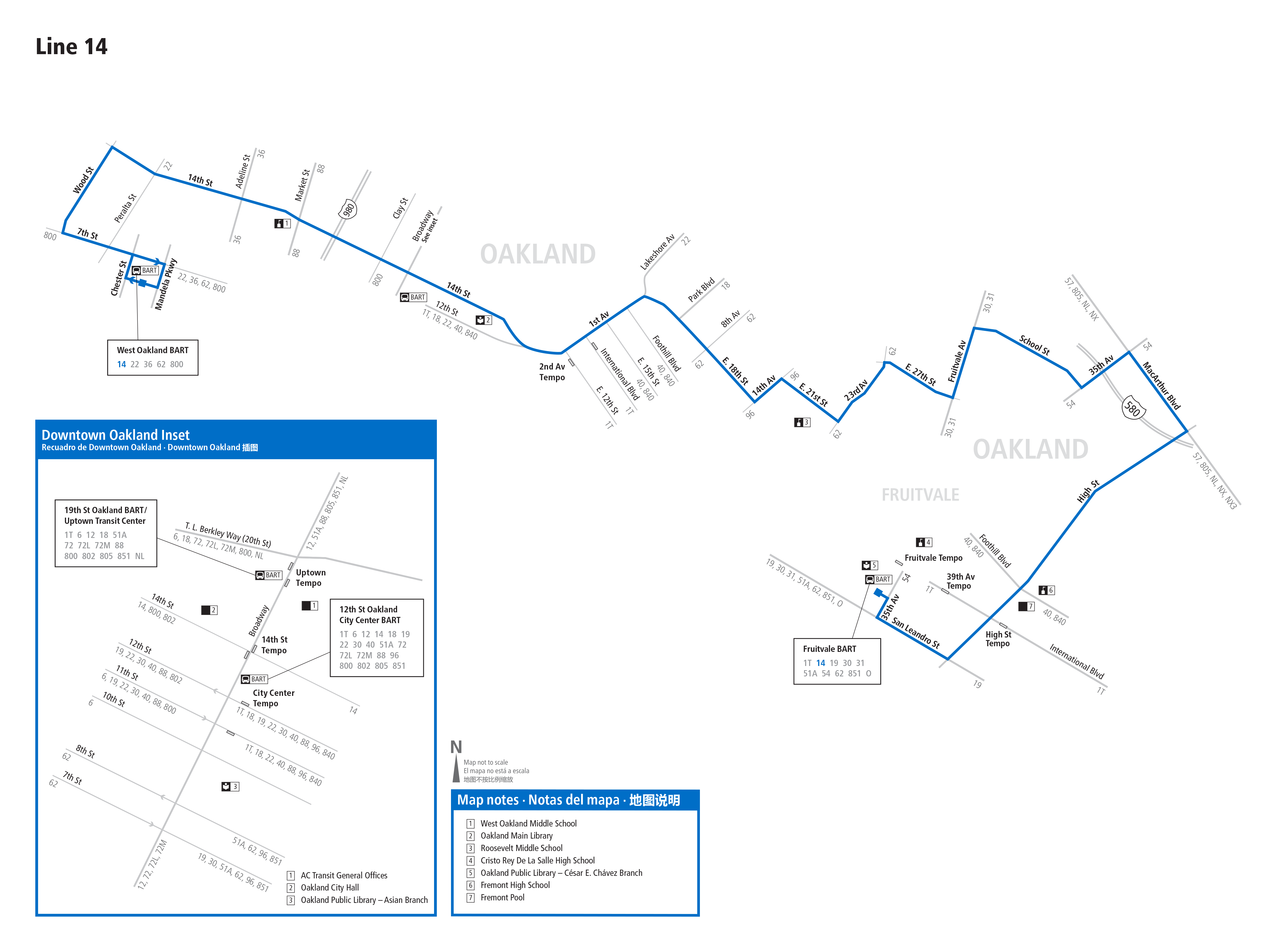 Route 14 map