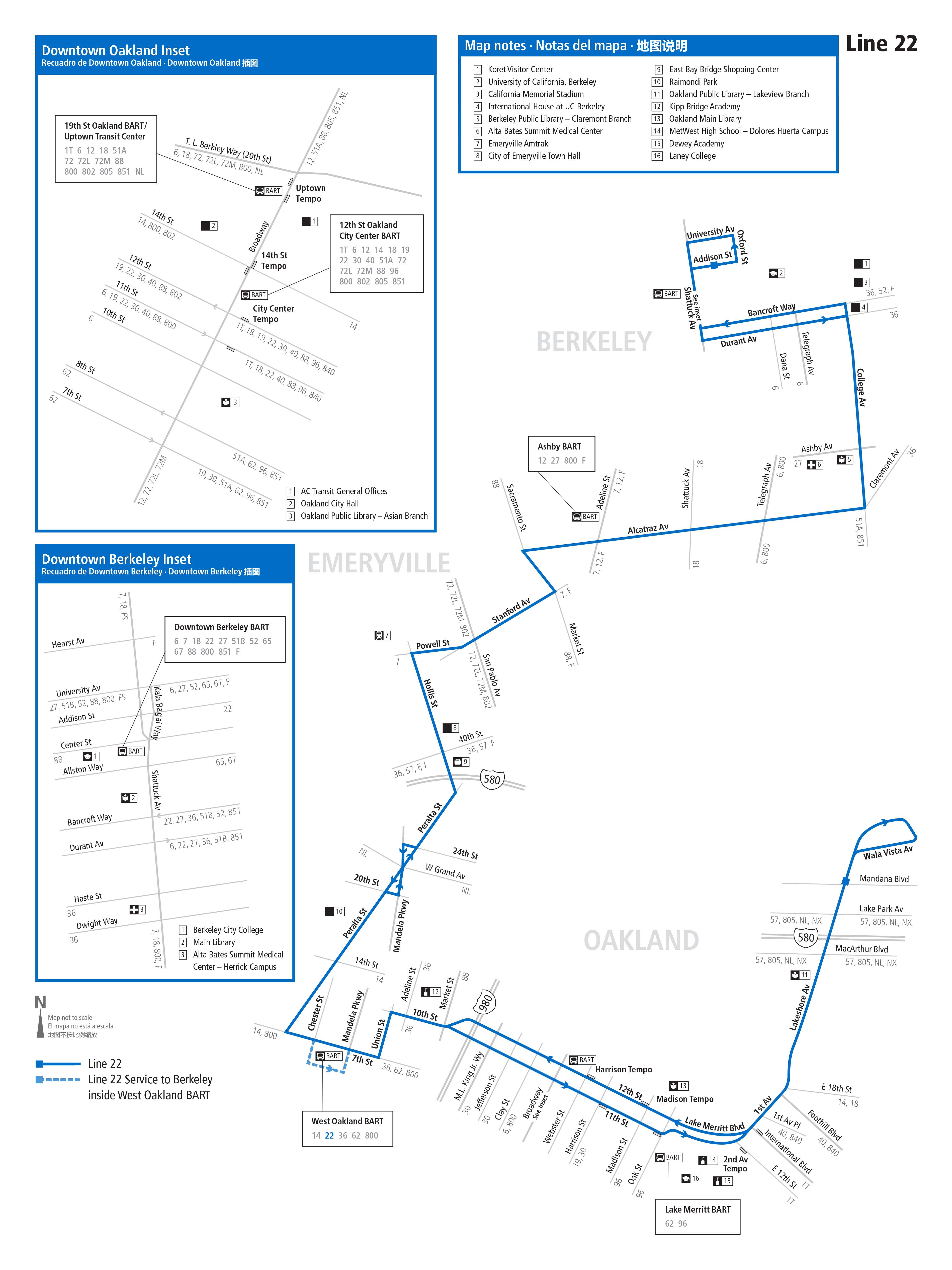 Route 22 map