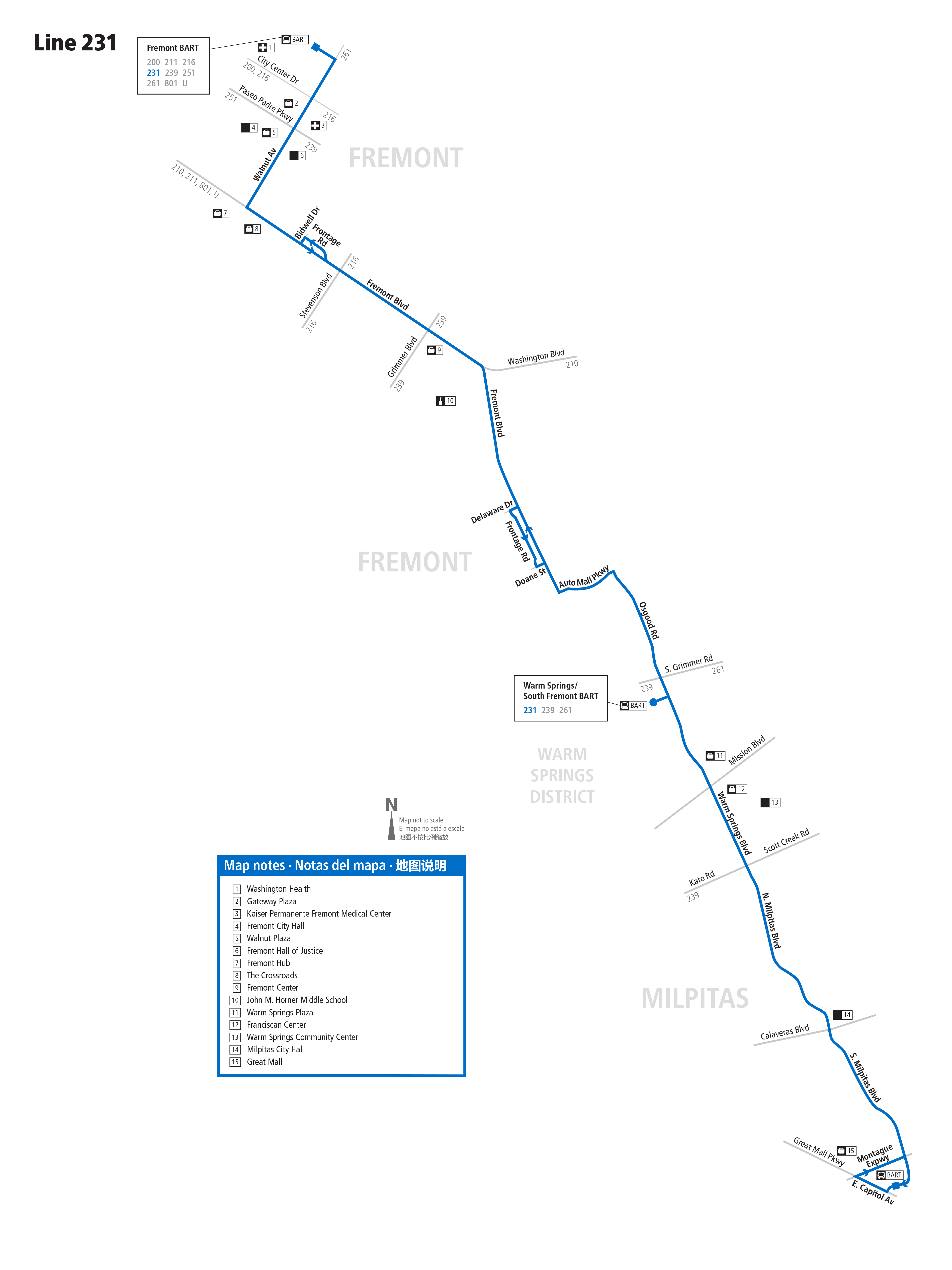 Route 231 map