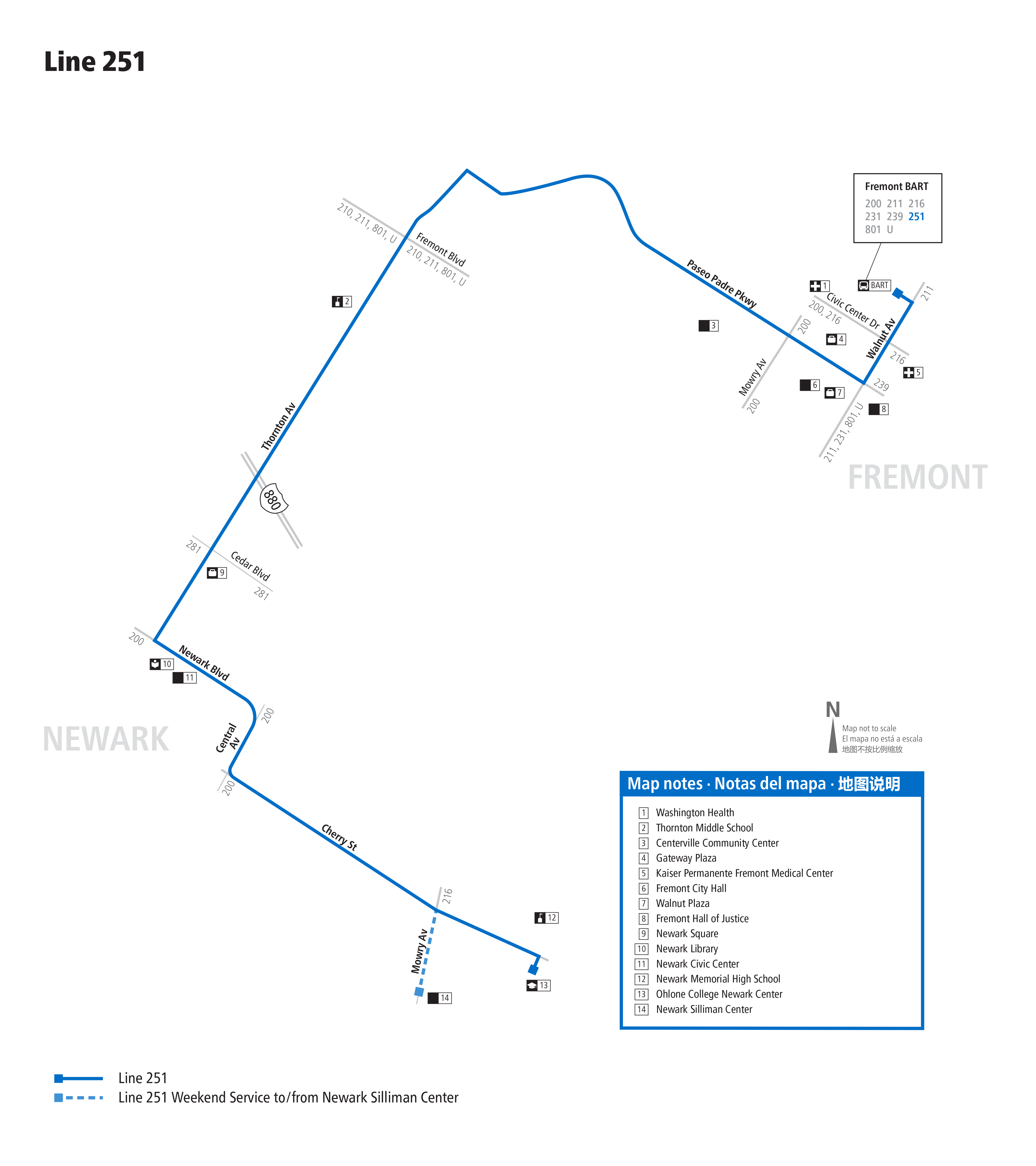 Route 251 map
