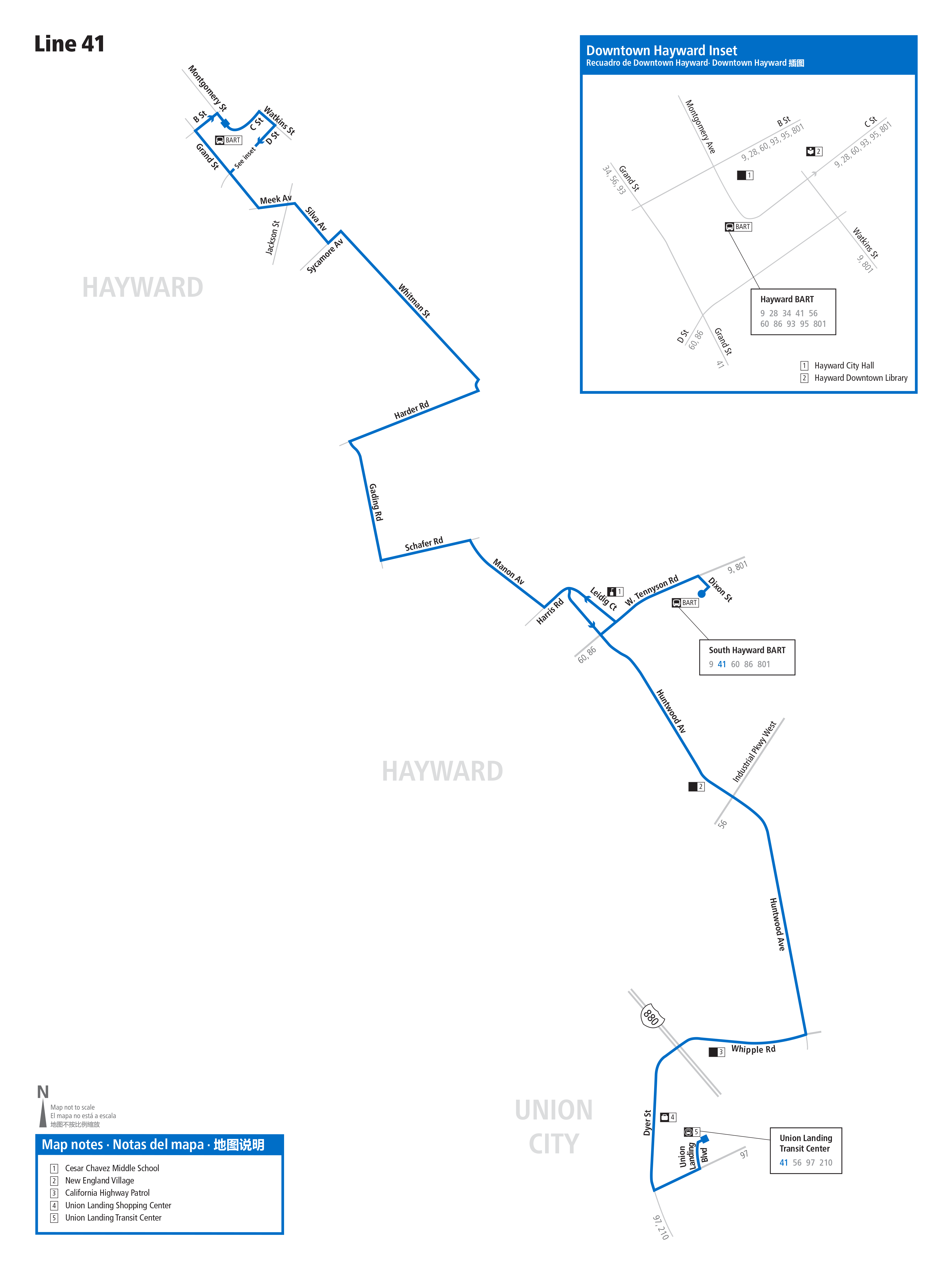 Route 41 map