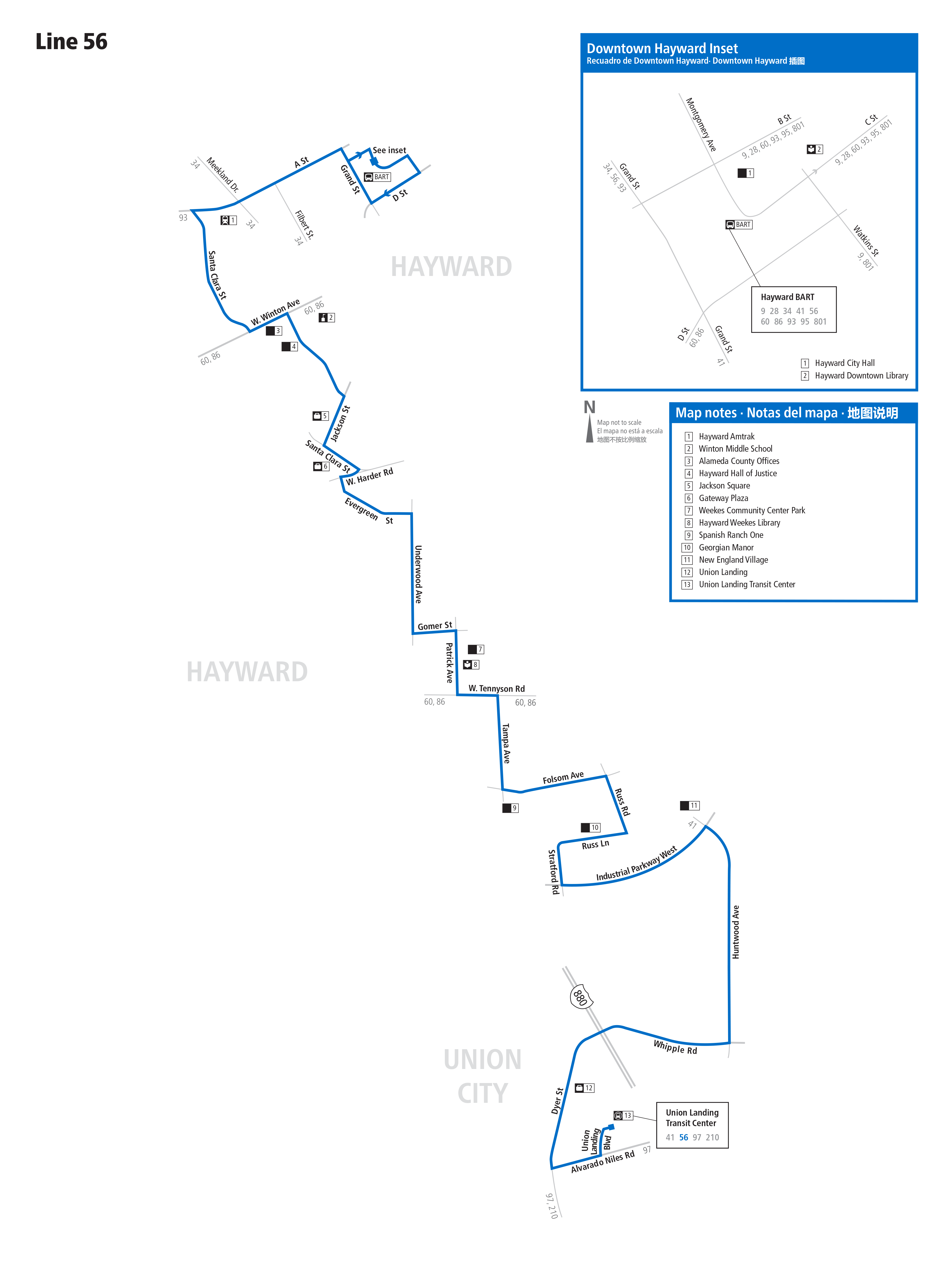 Route 56 map