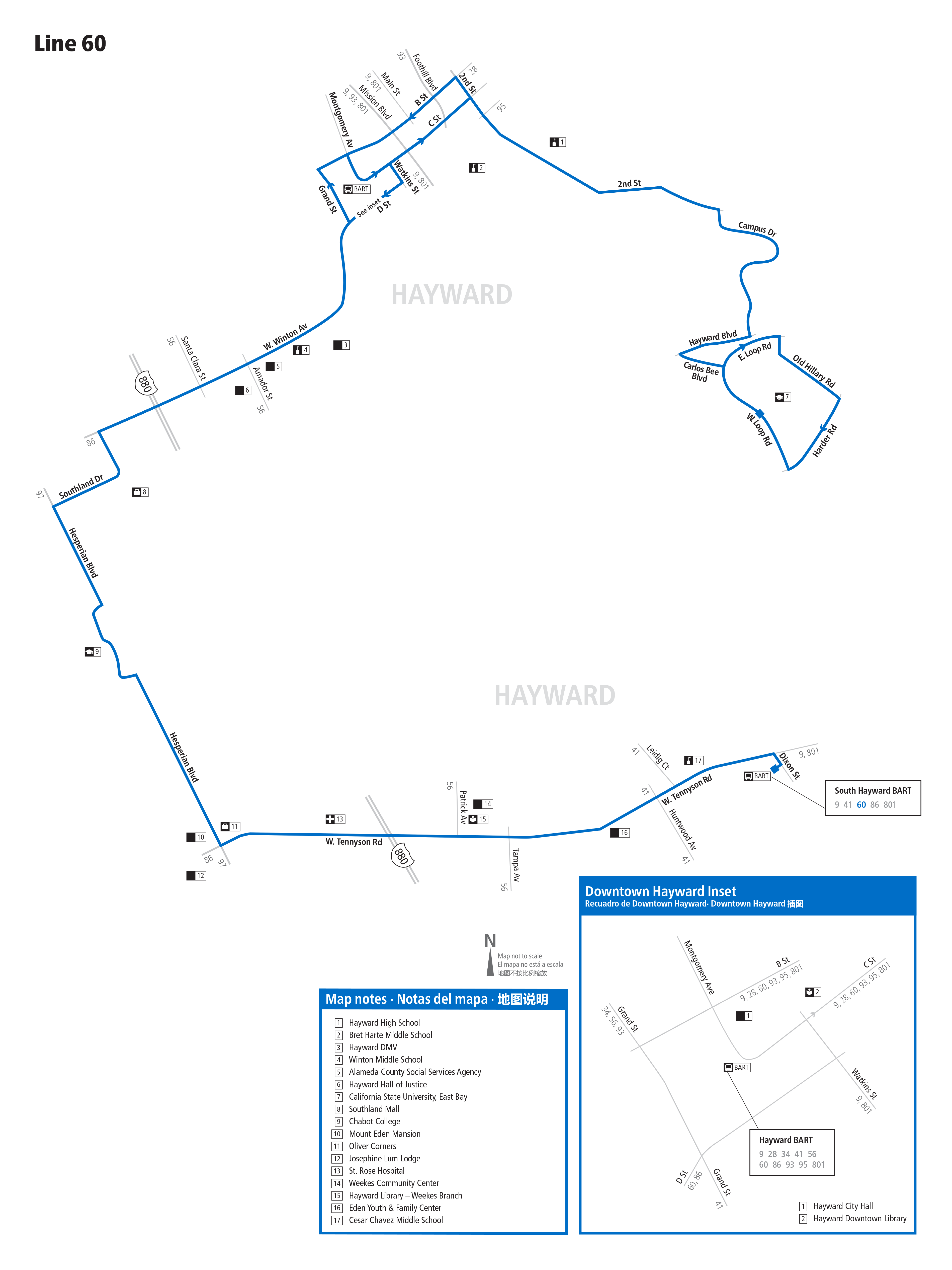 Route 60 map