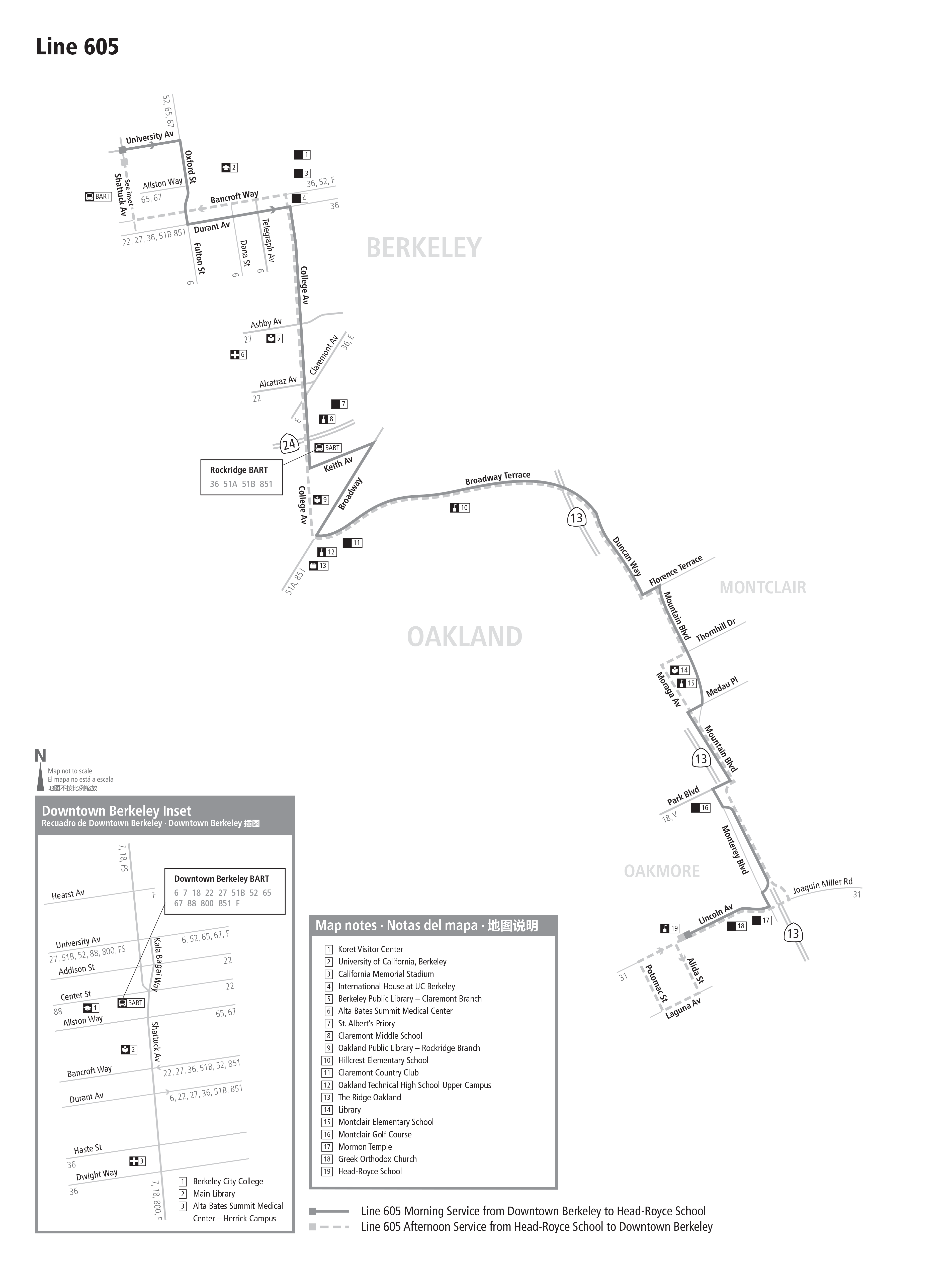 Route 605 map