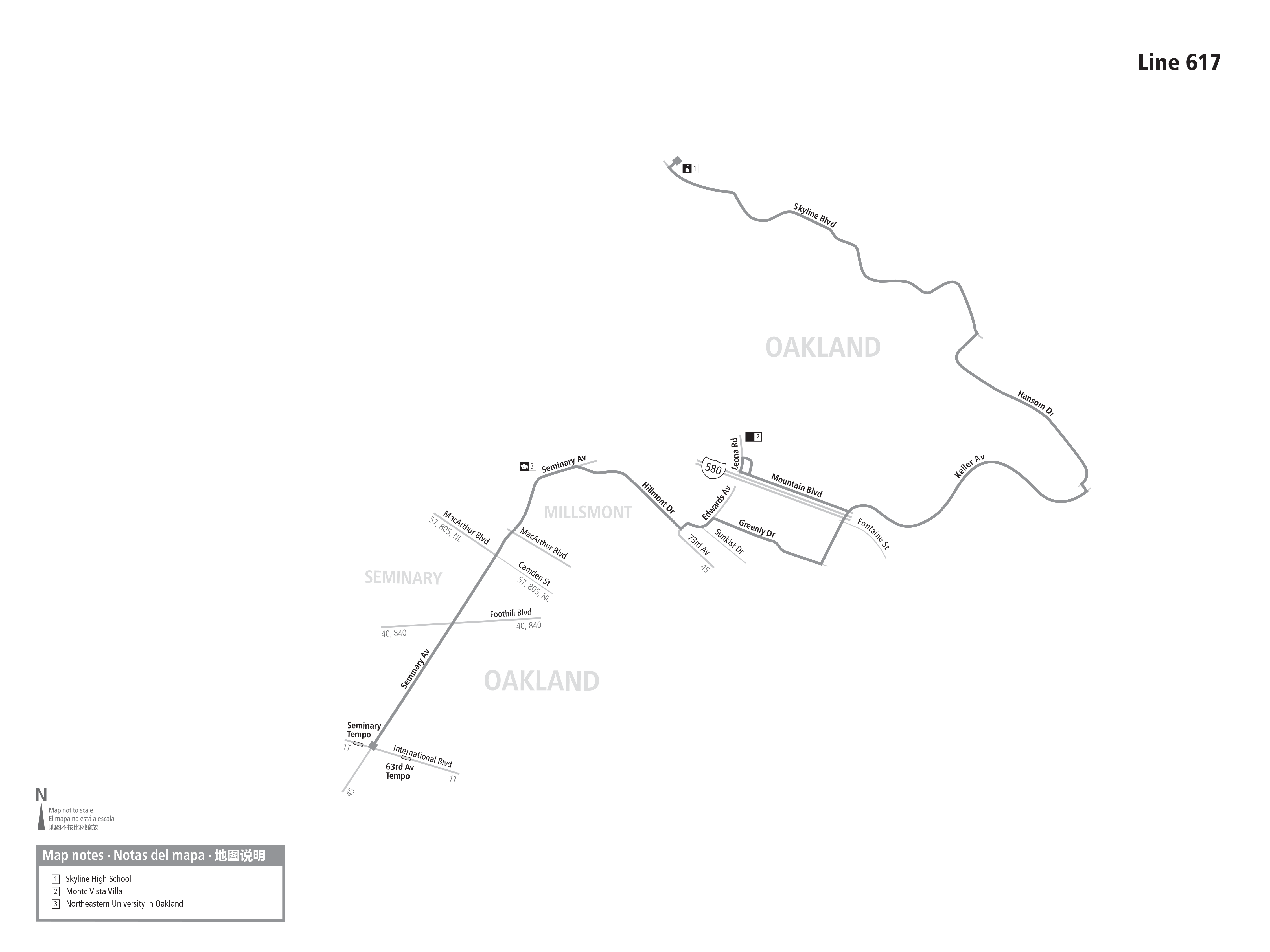 Route 617 map