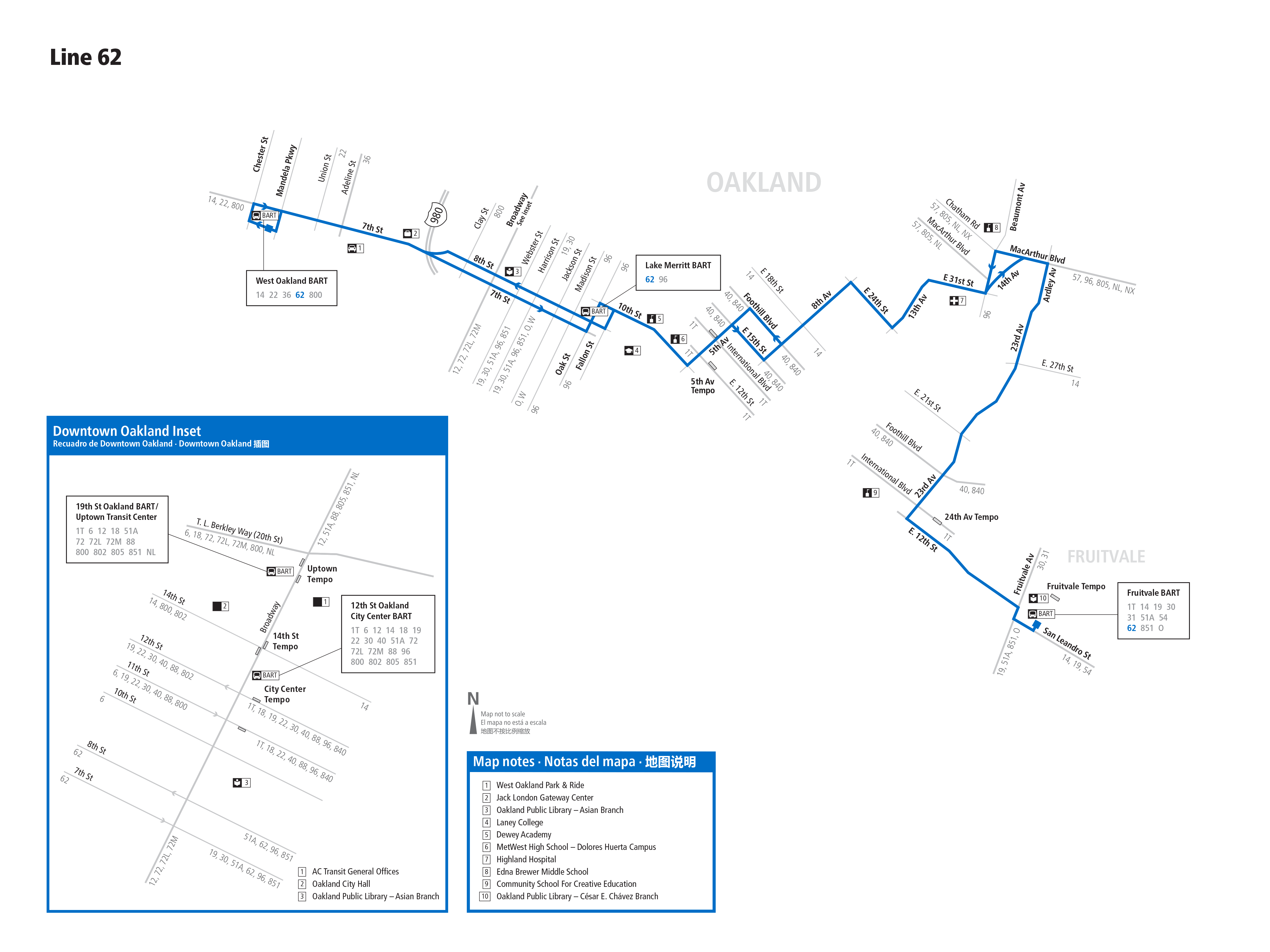 Route 62 map
