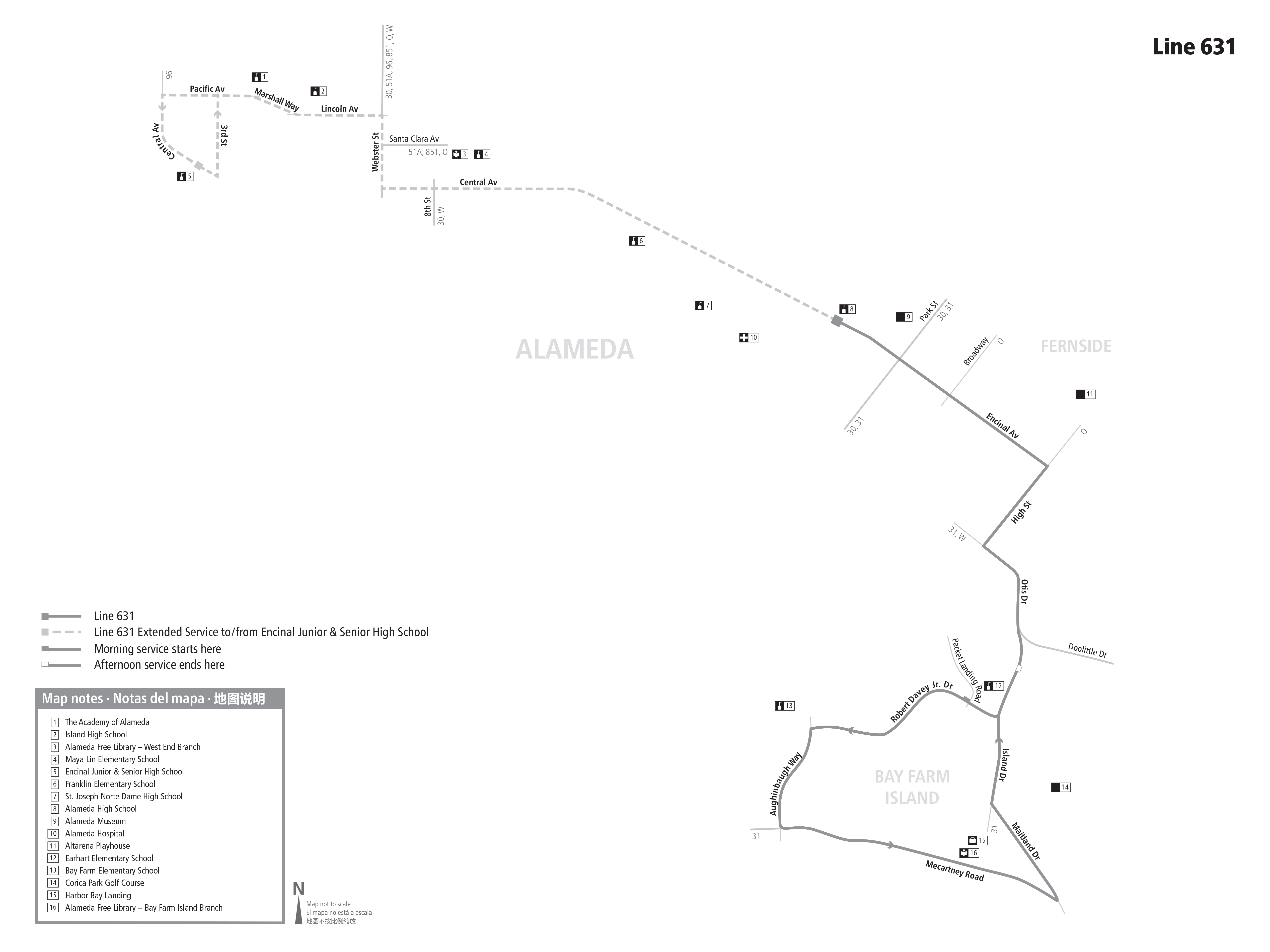 Route 631 map