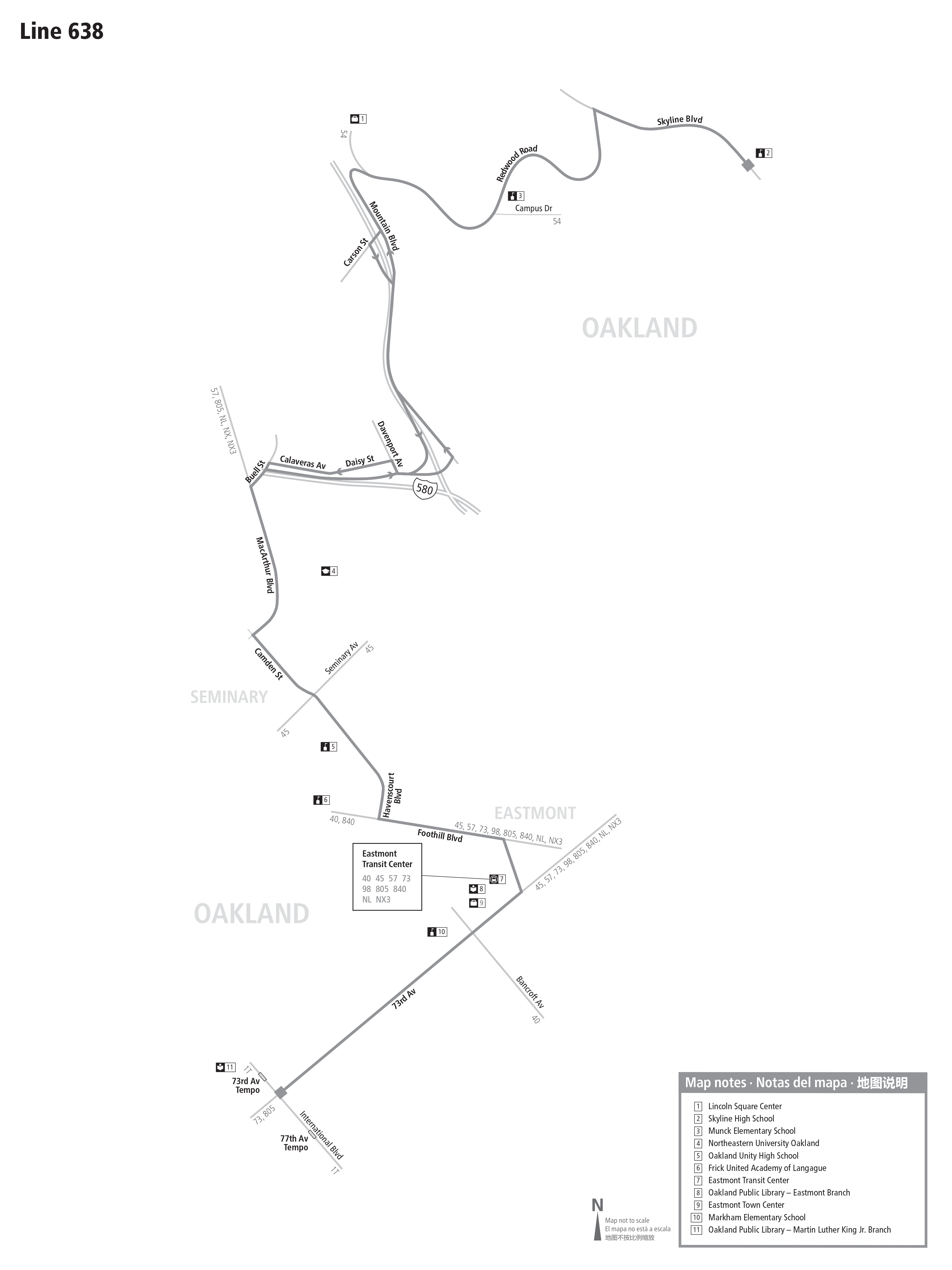 Route 638 map