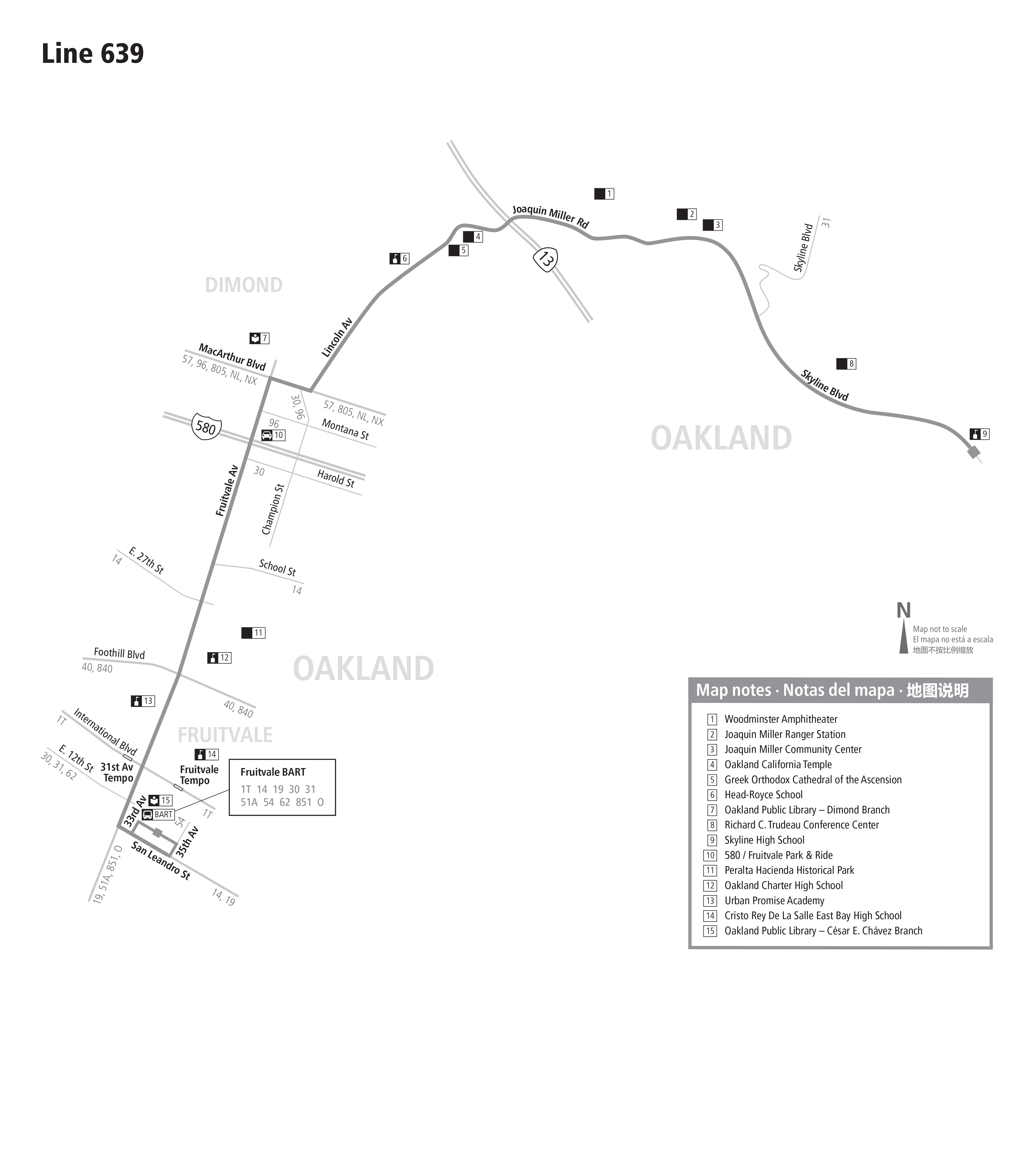 Route 639 map