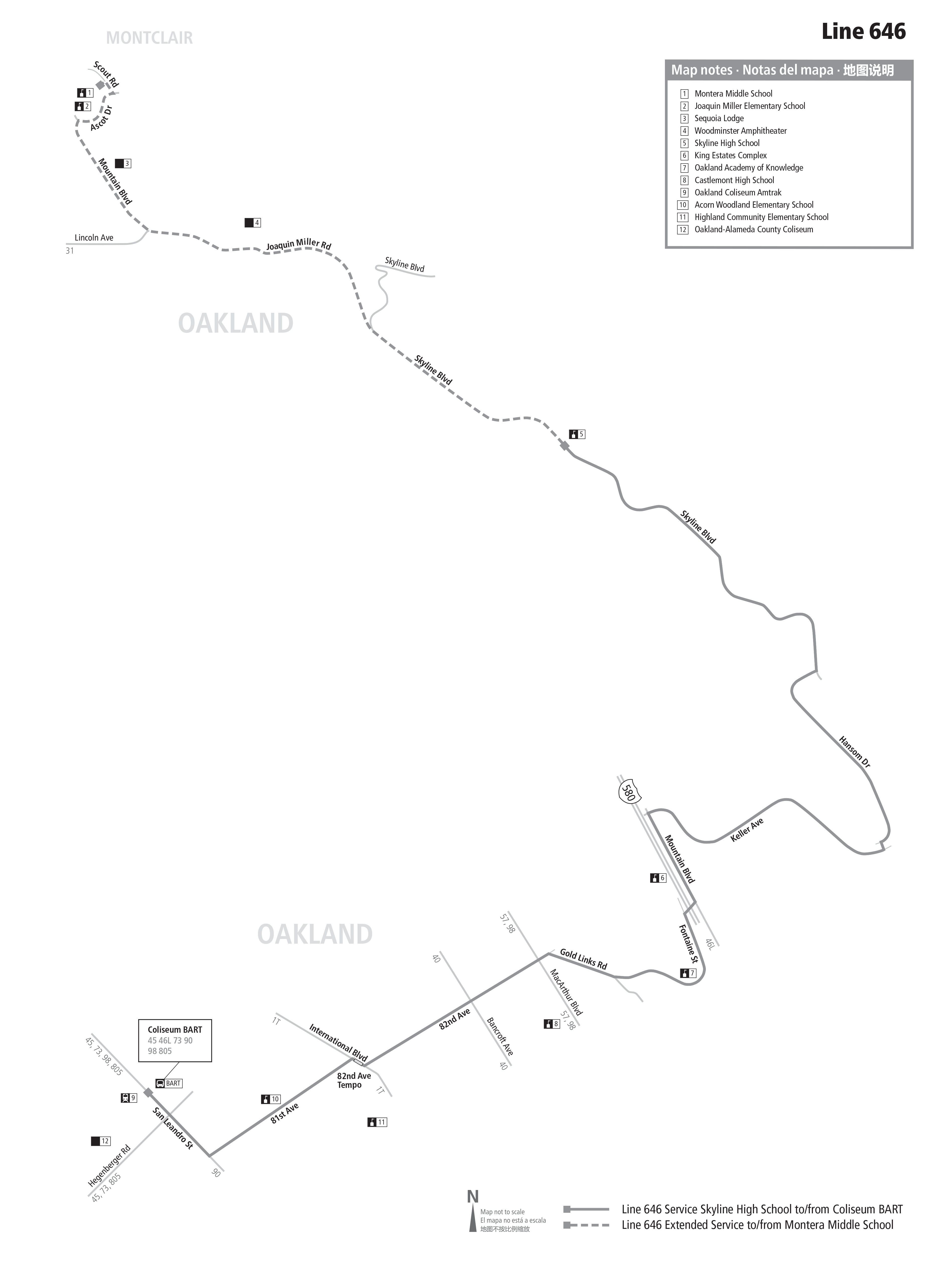Route 646 map