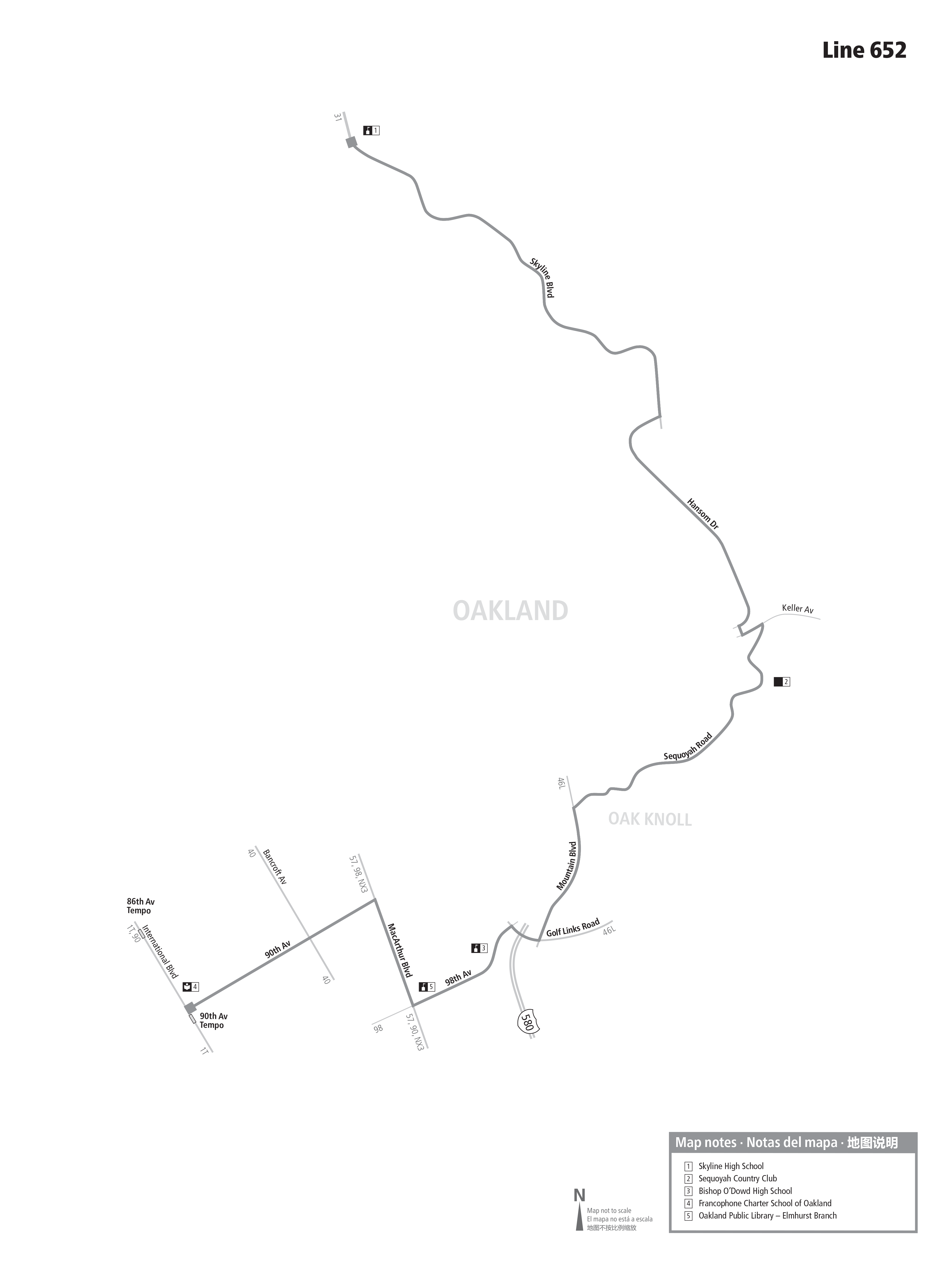 Route 652 map