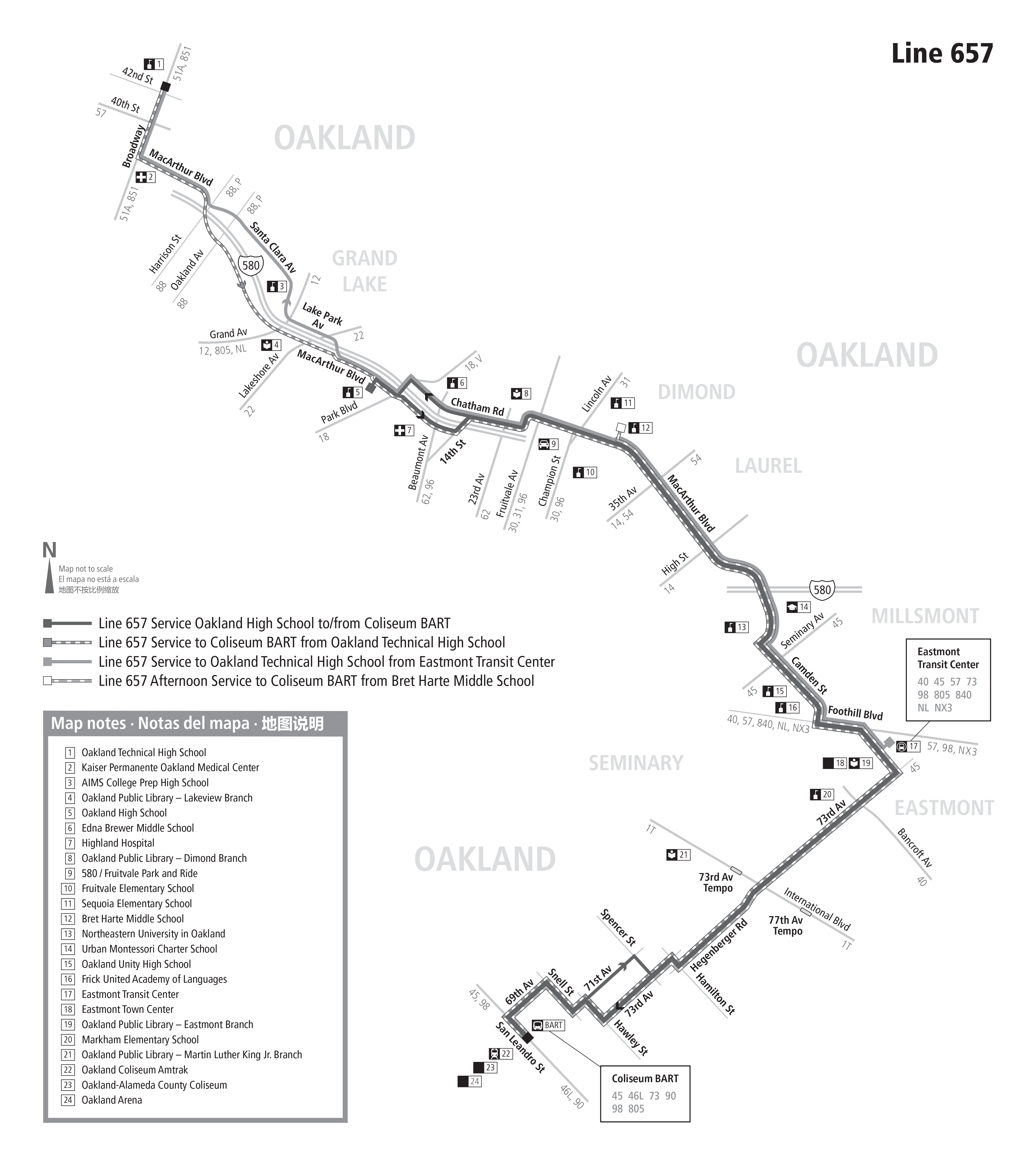 Route 657 map