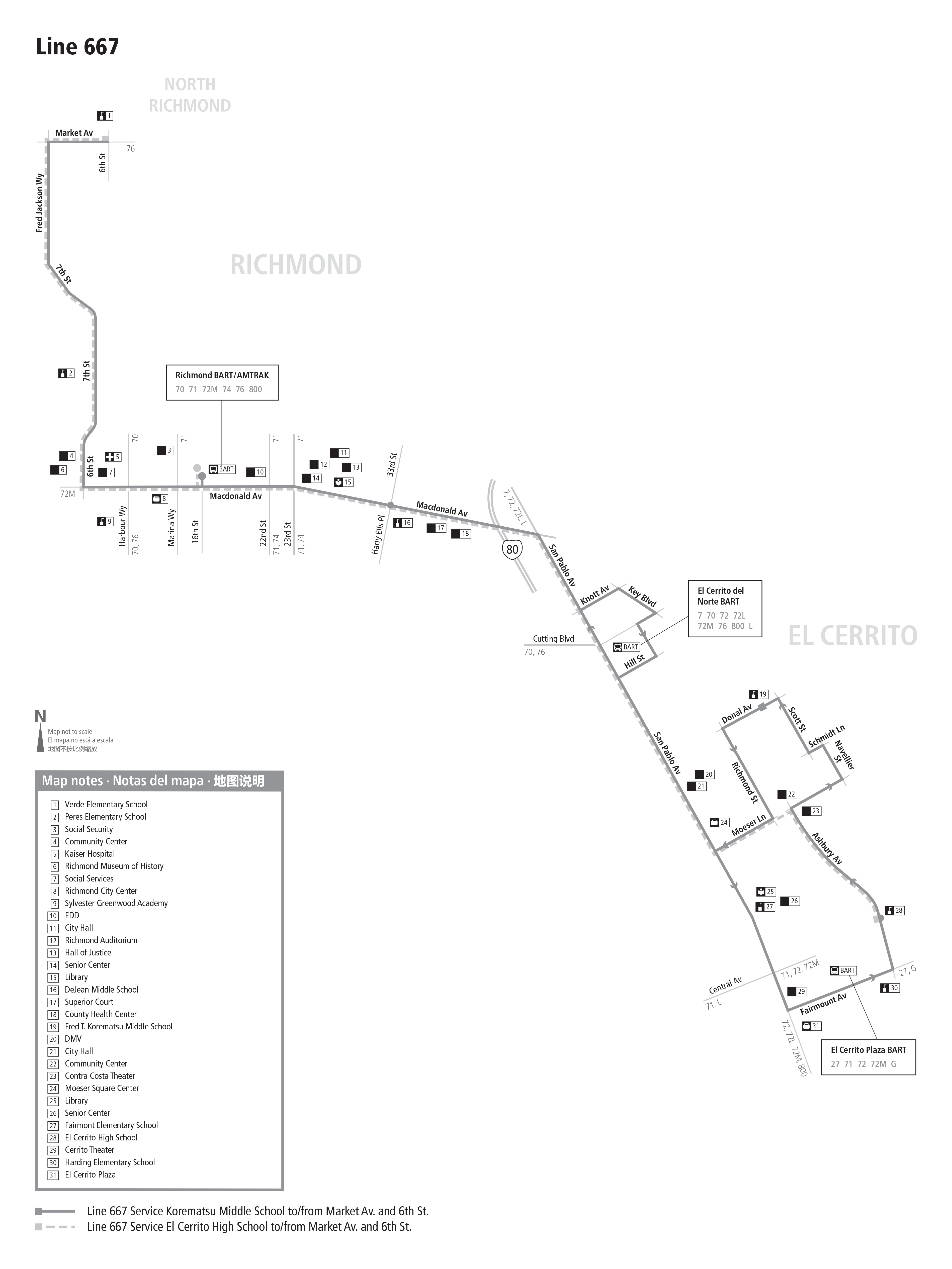 Route 667 map