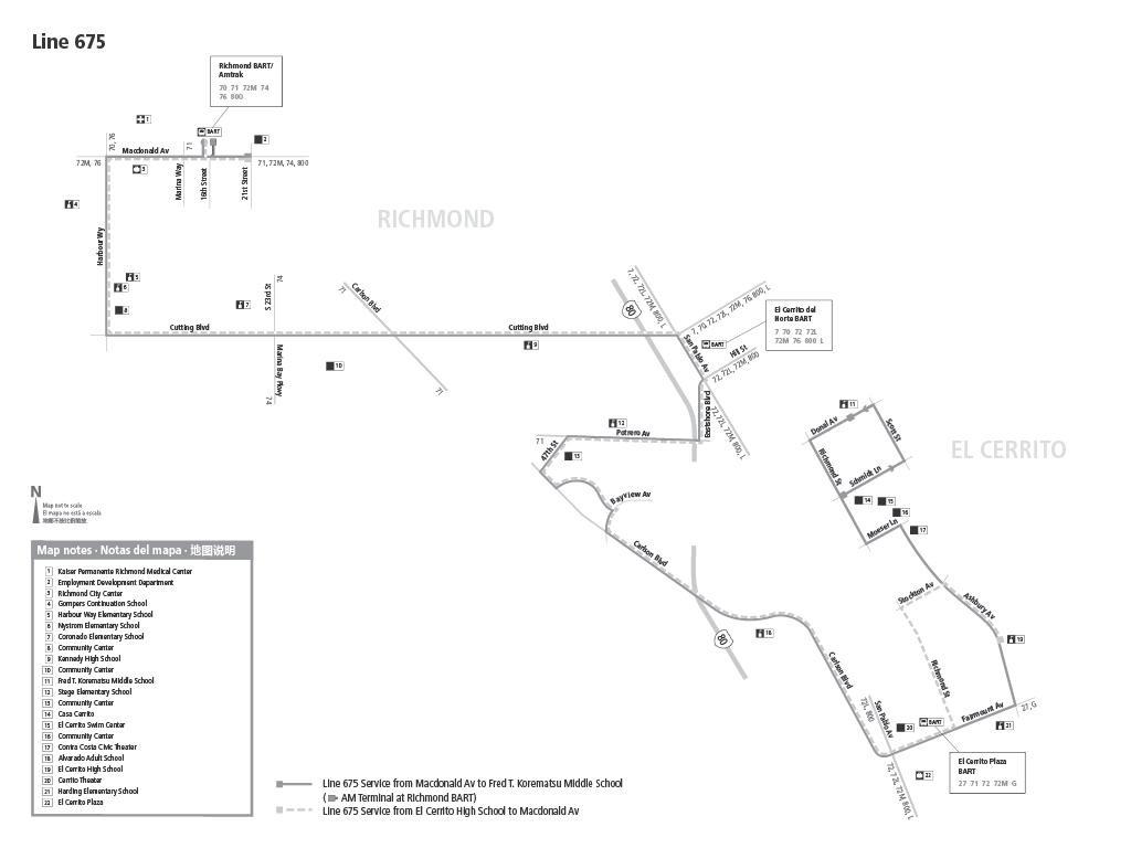 Route 675 map