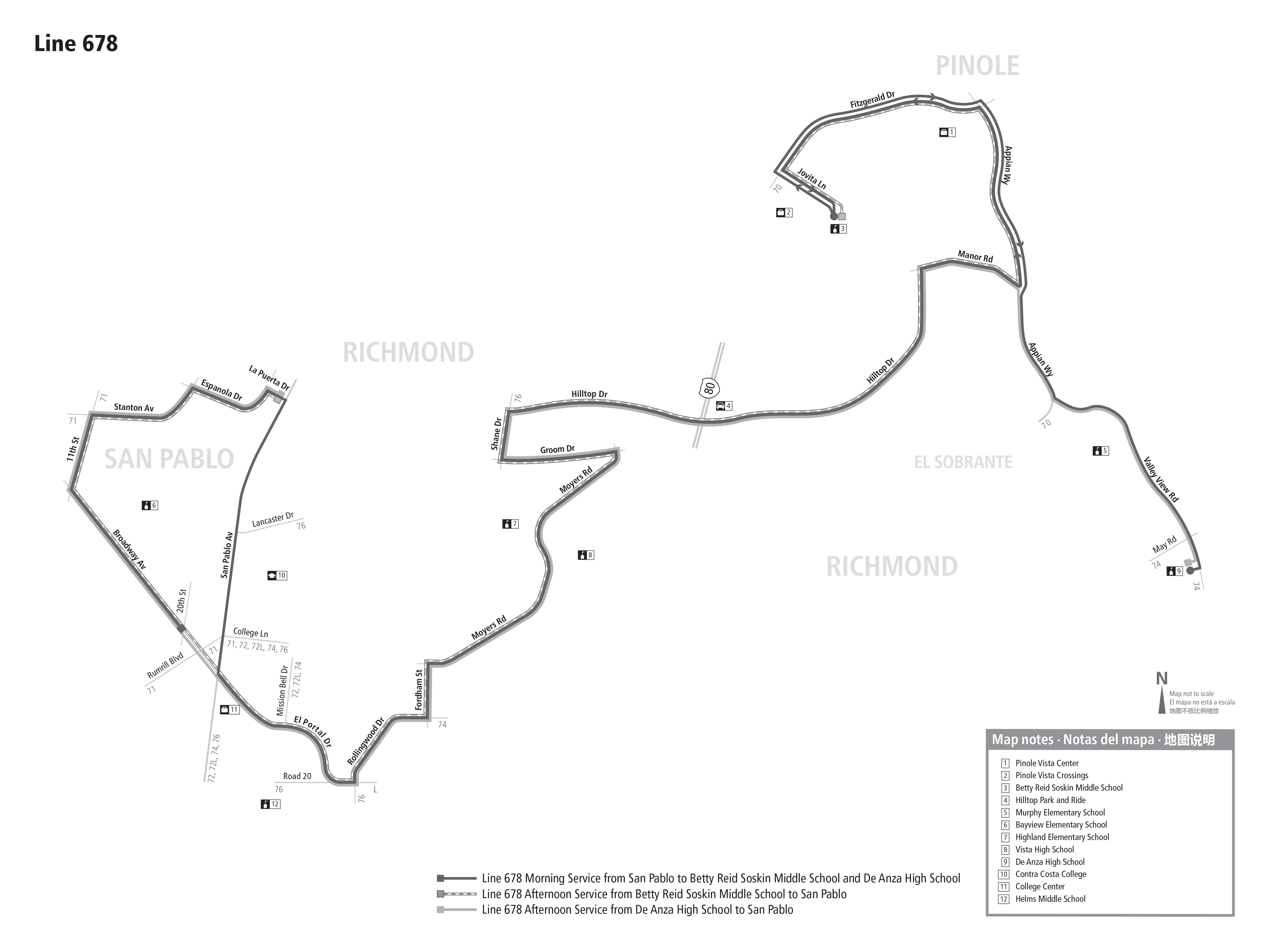 Route 678 map