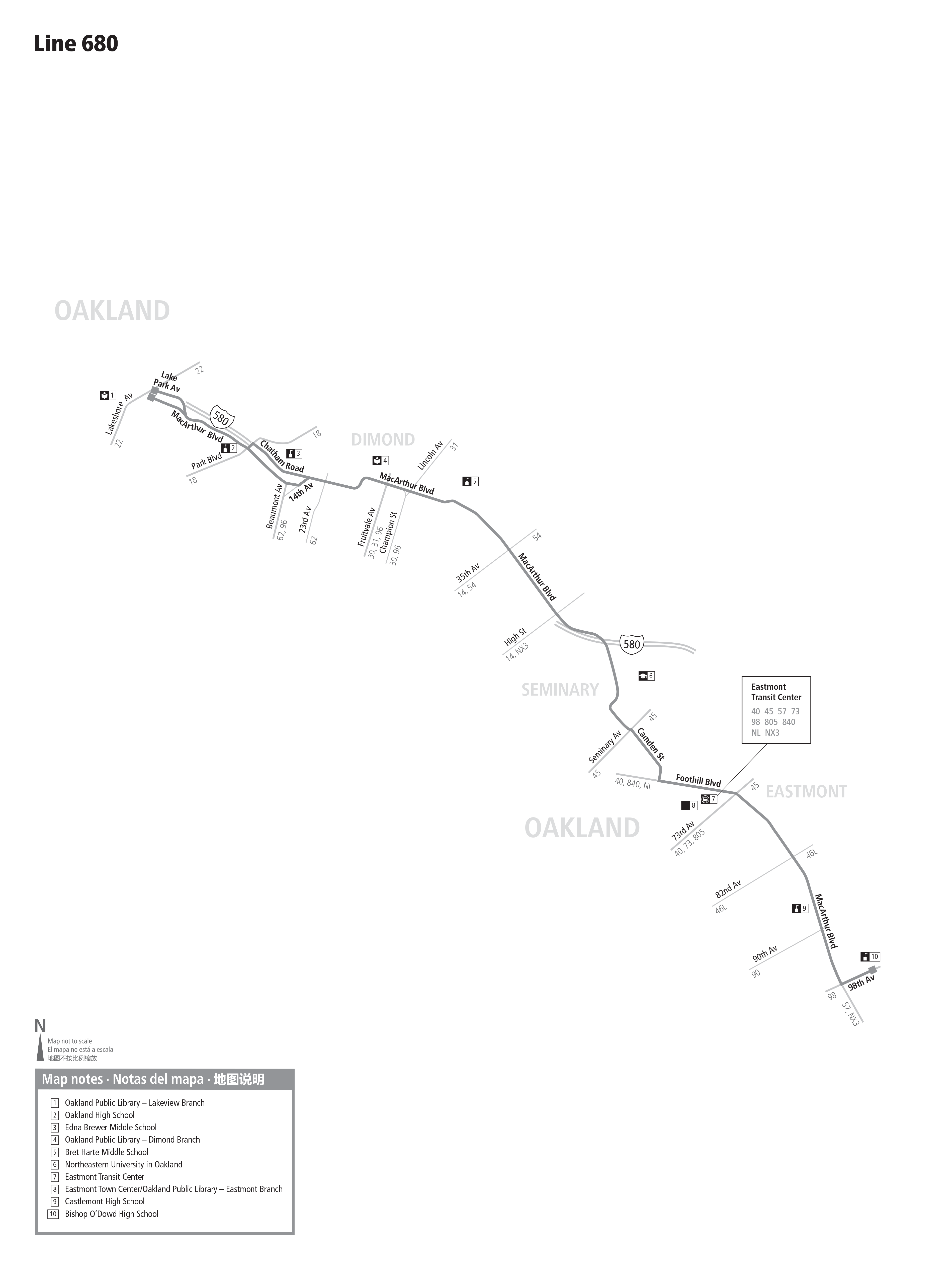 Route 680 map