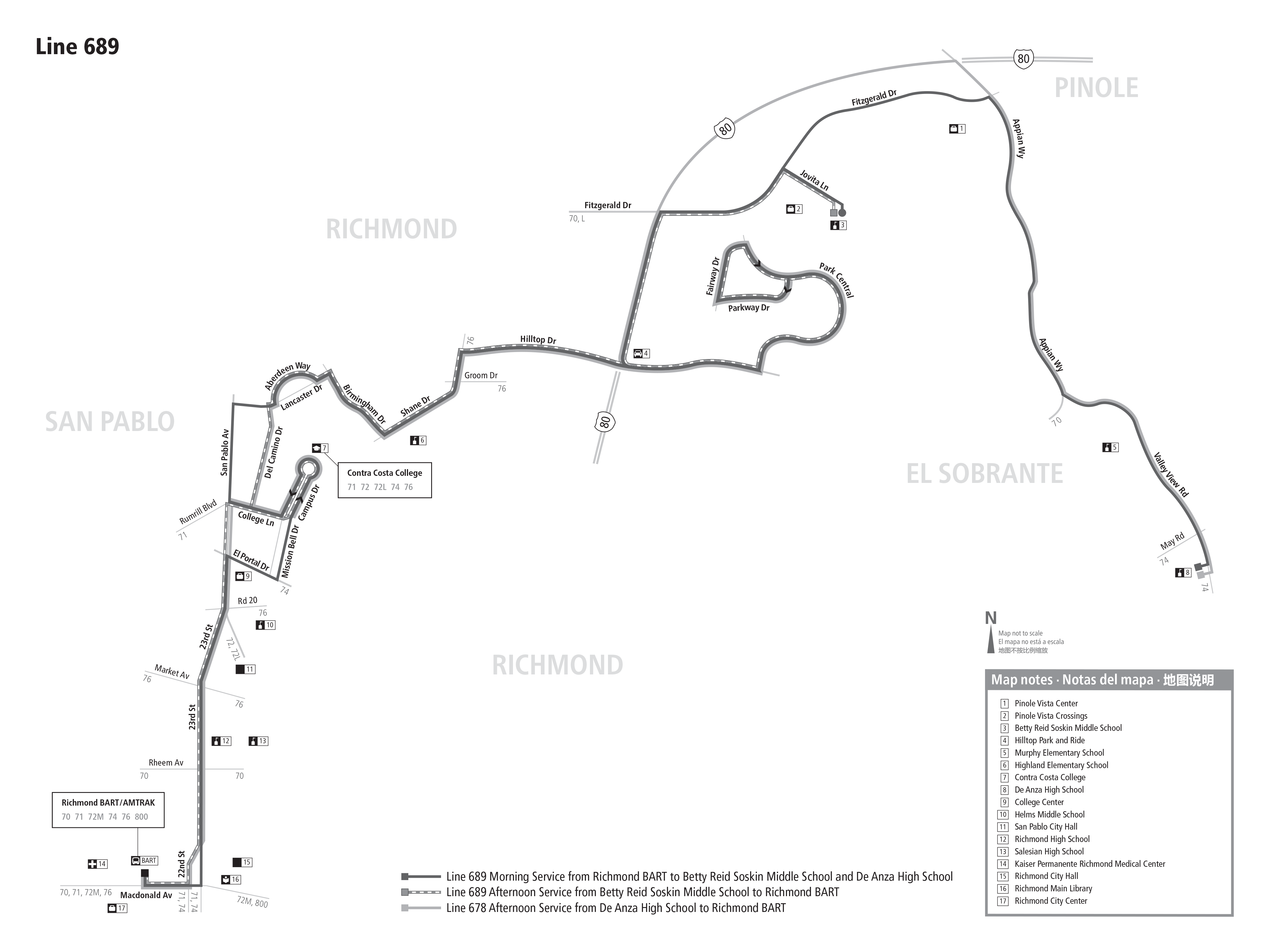Route 689 map