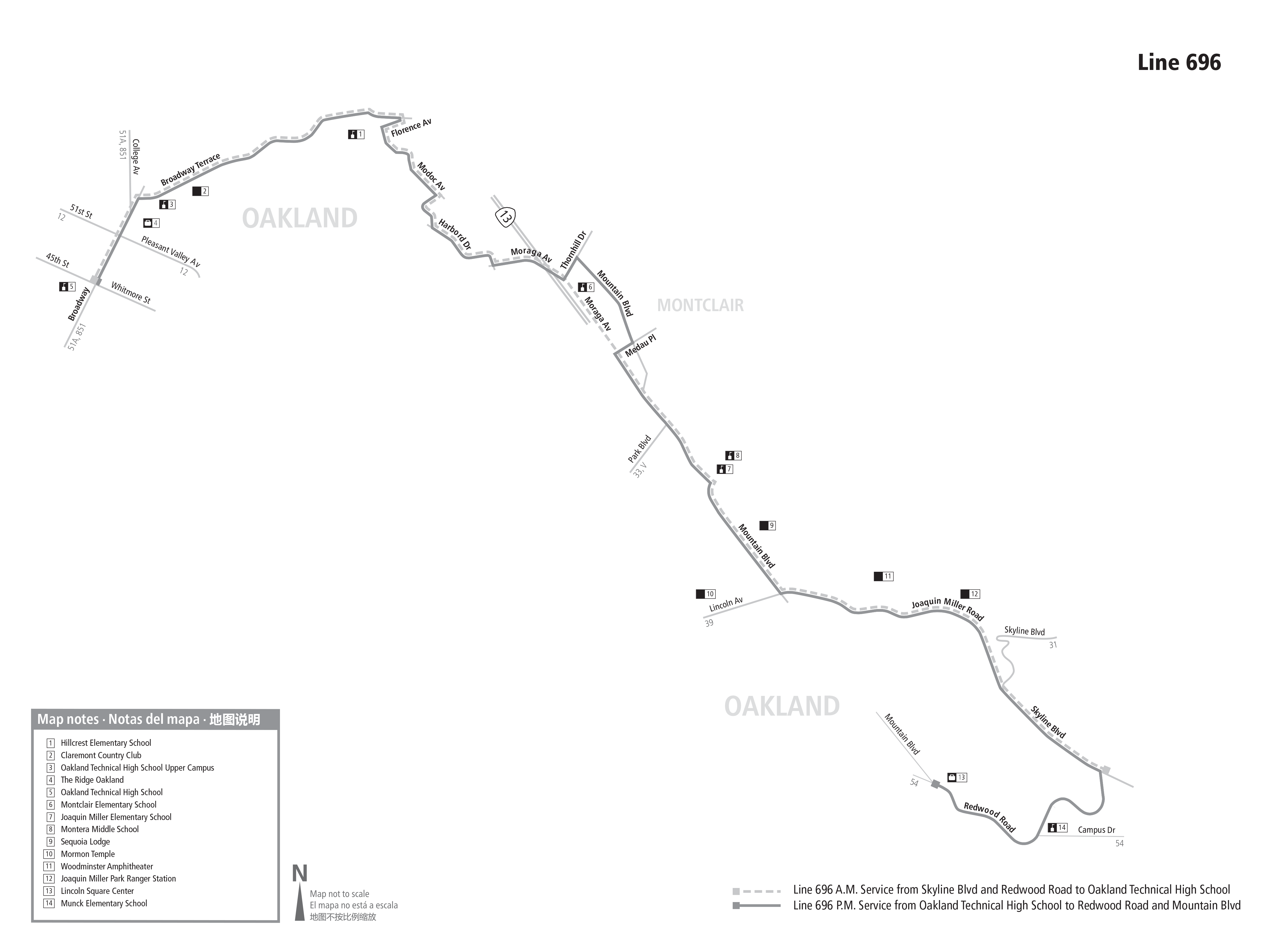 Route 696 map