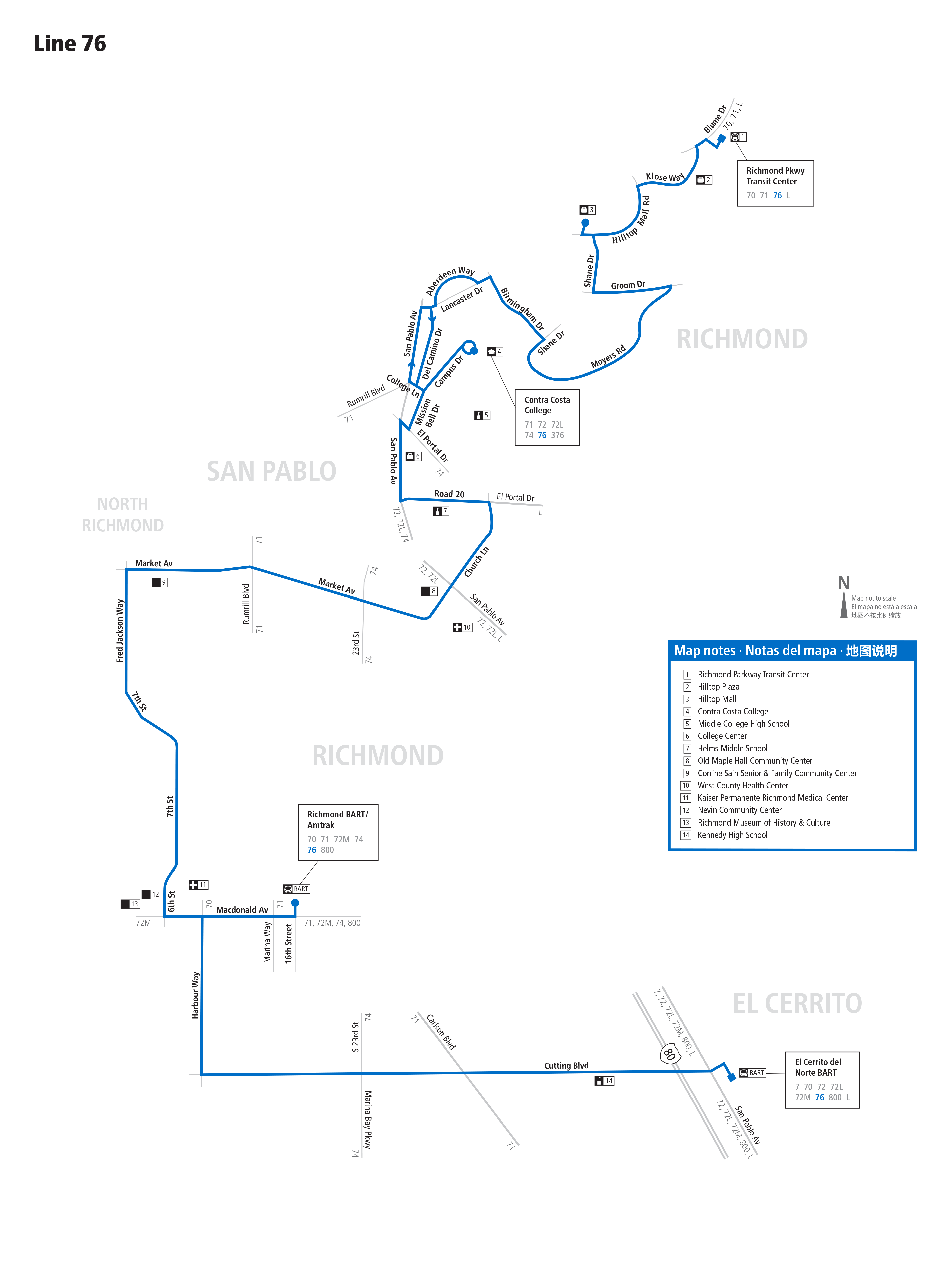 Route 76 map