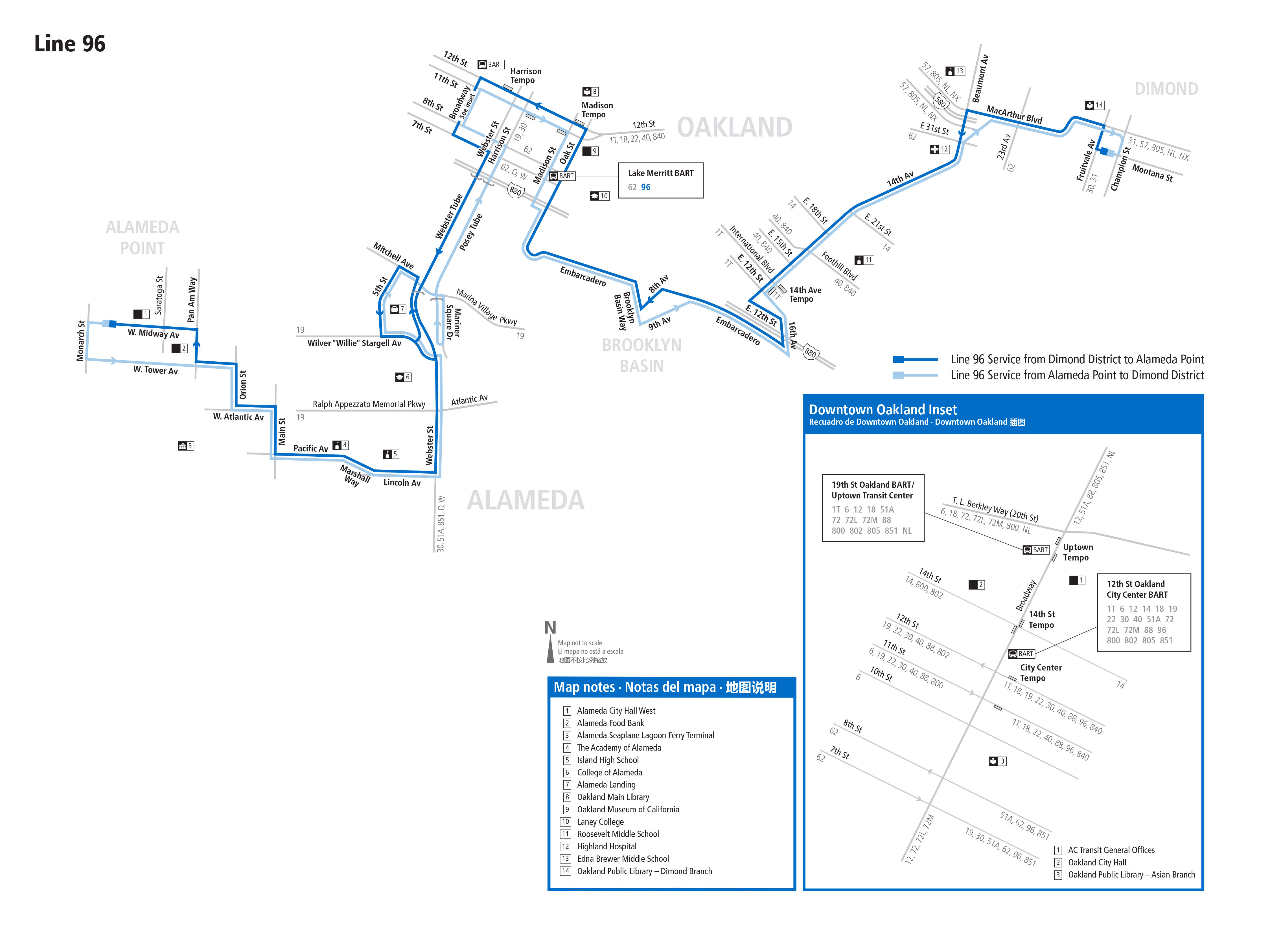 Route 96 map