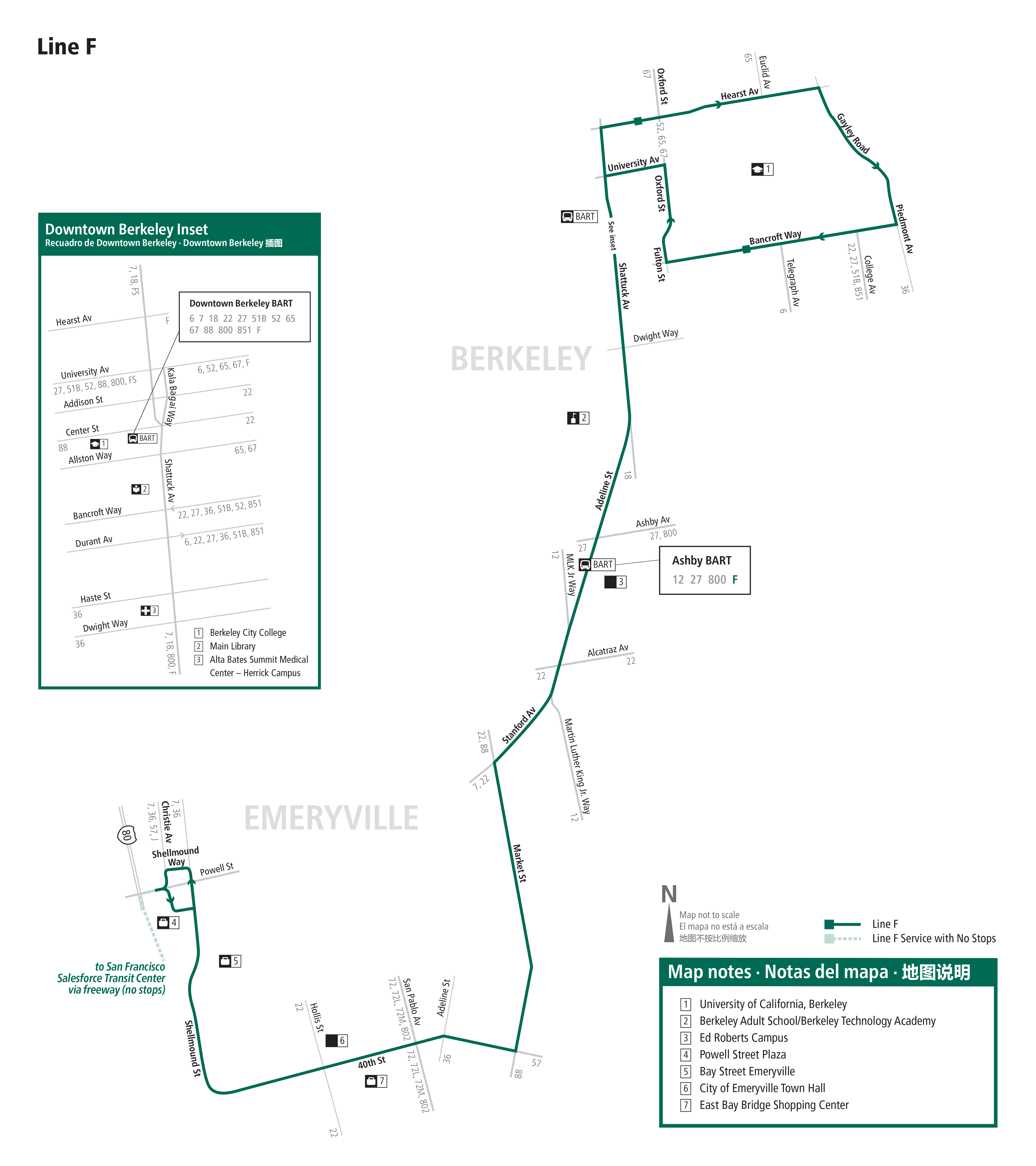 Route F map
