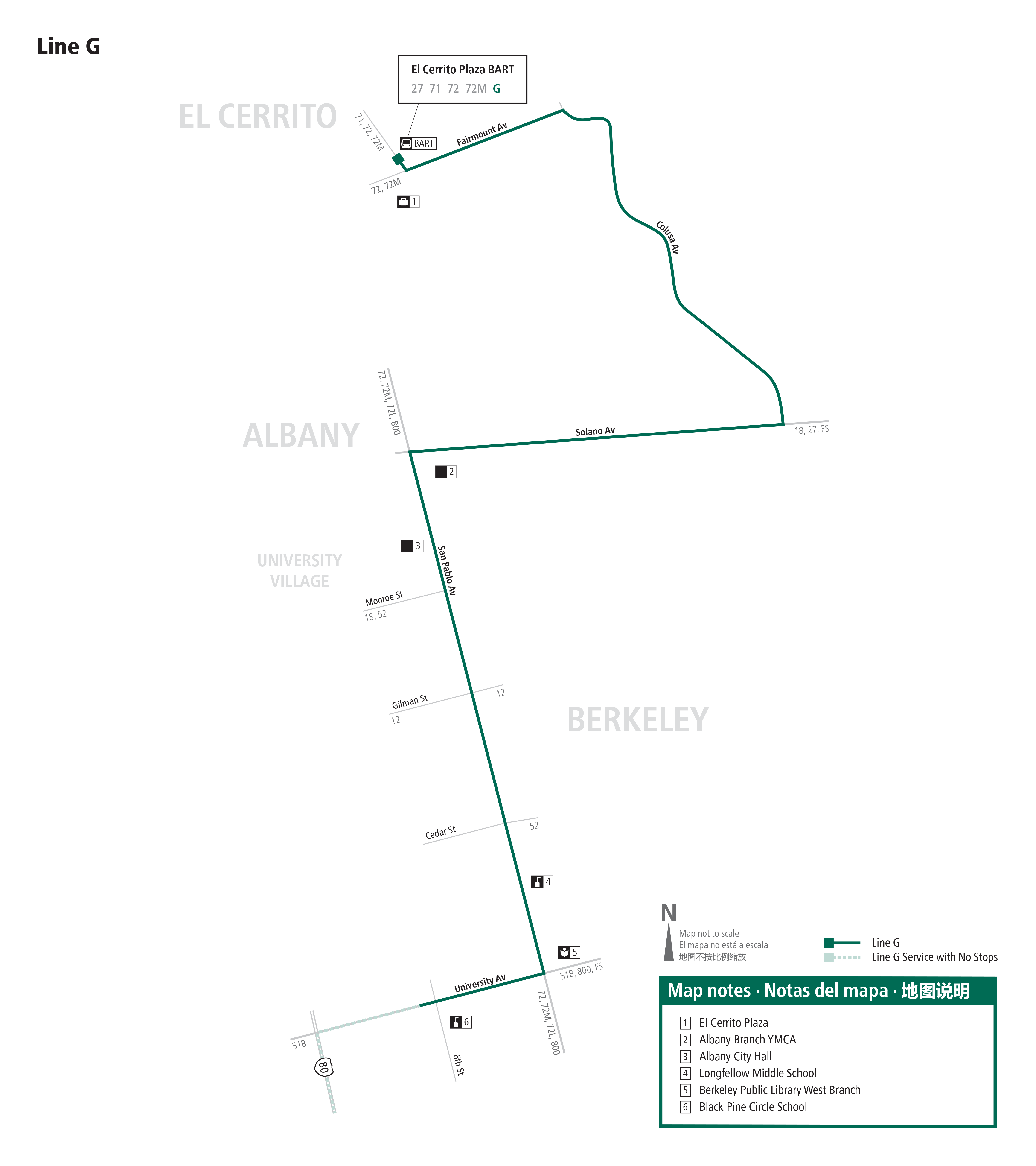 Route G map