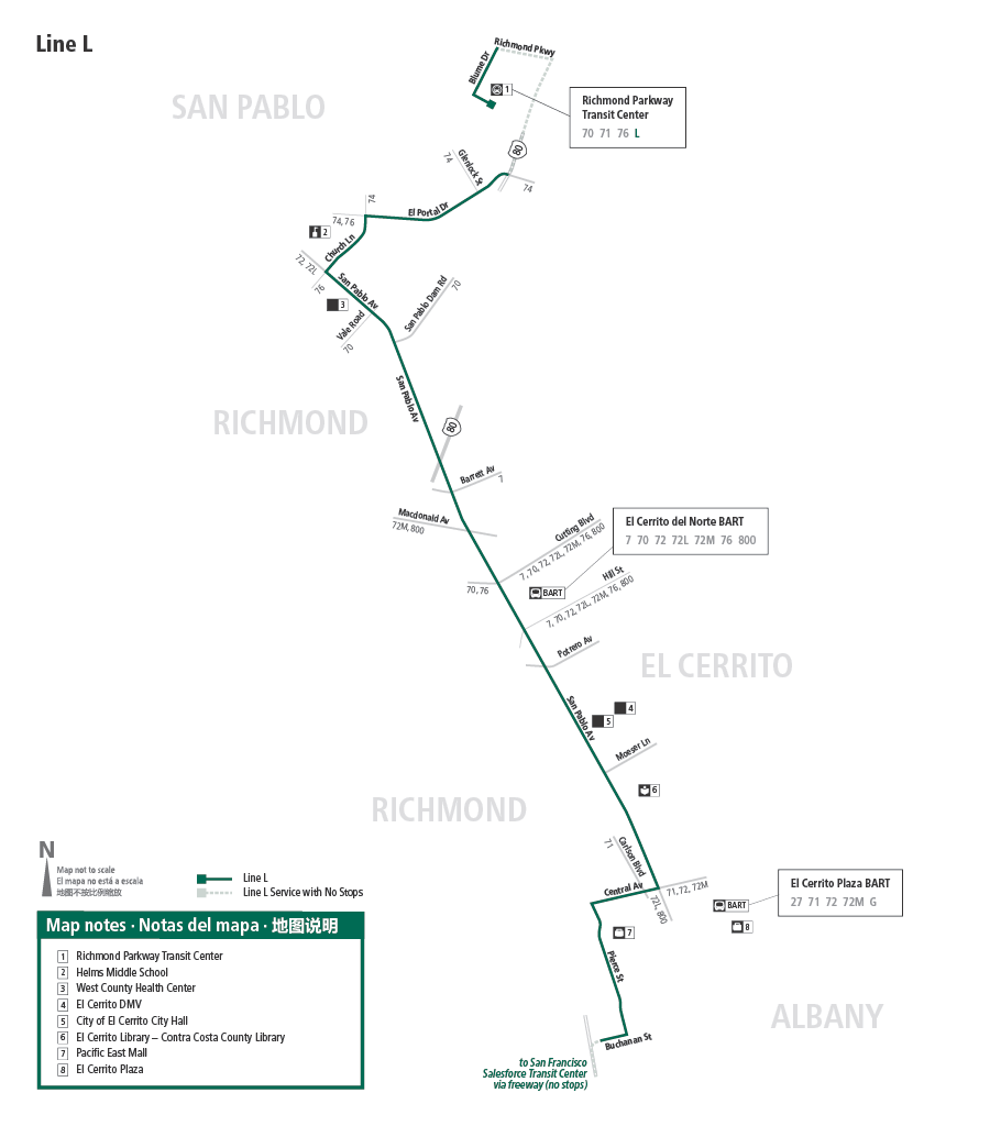 Route L map