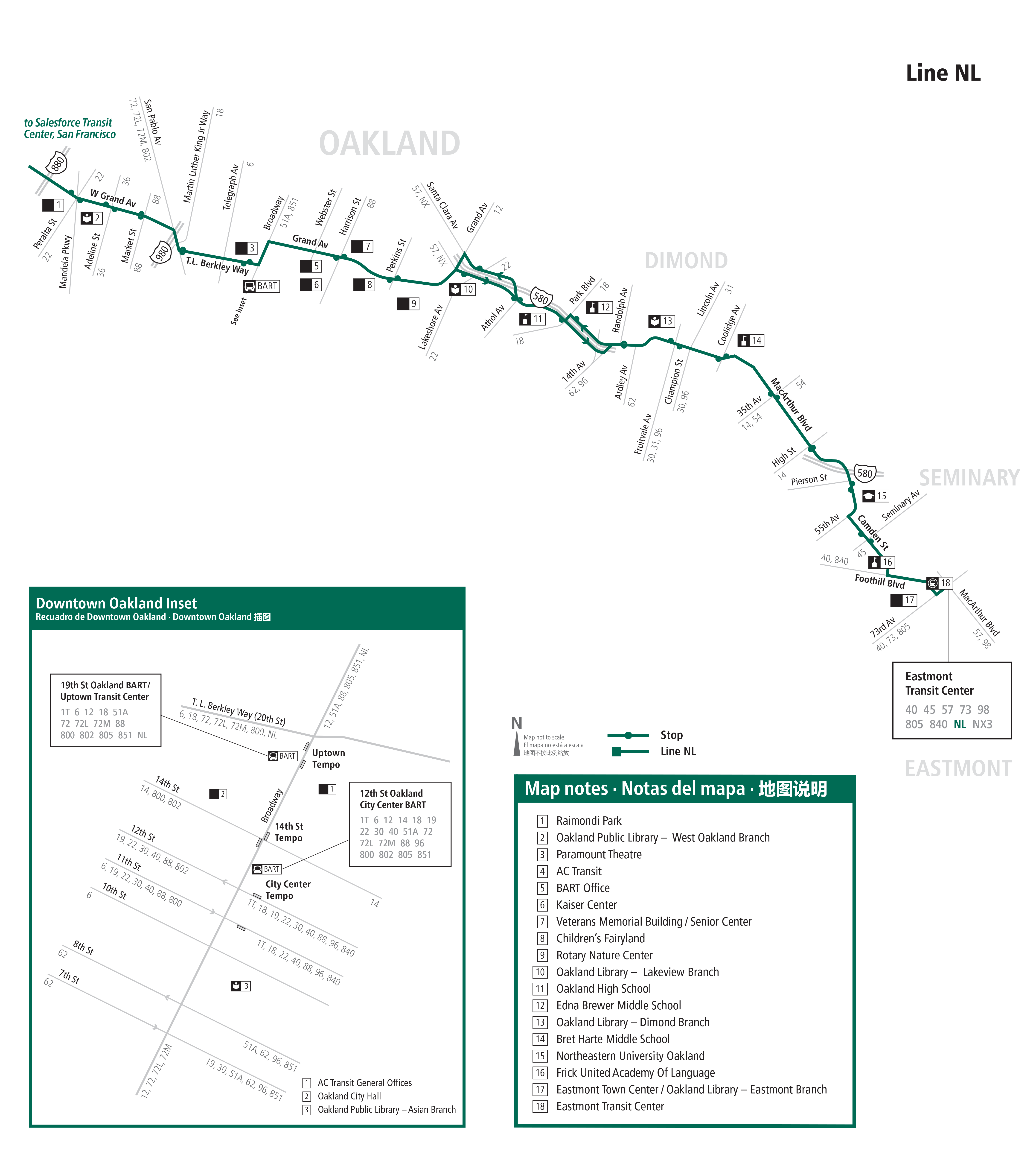 Route NL map