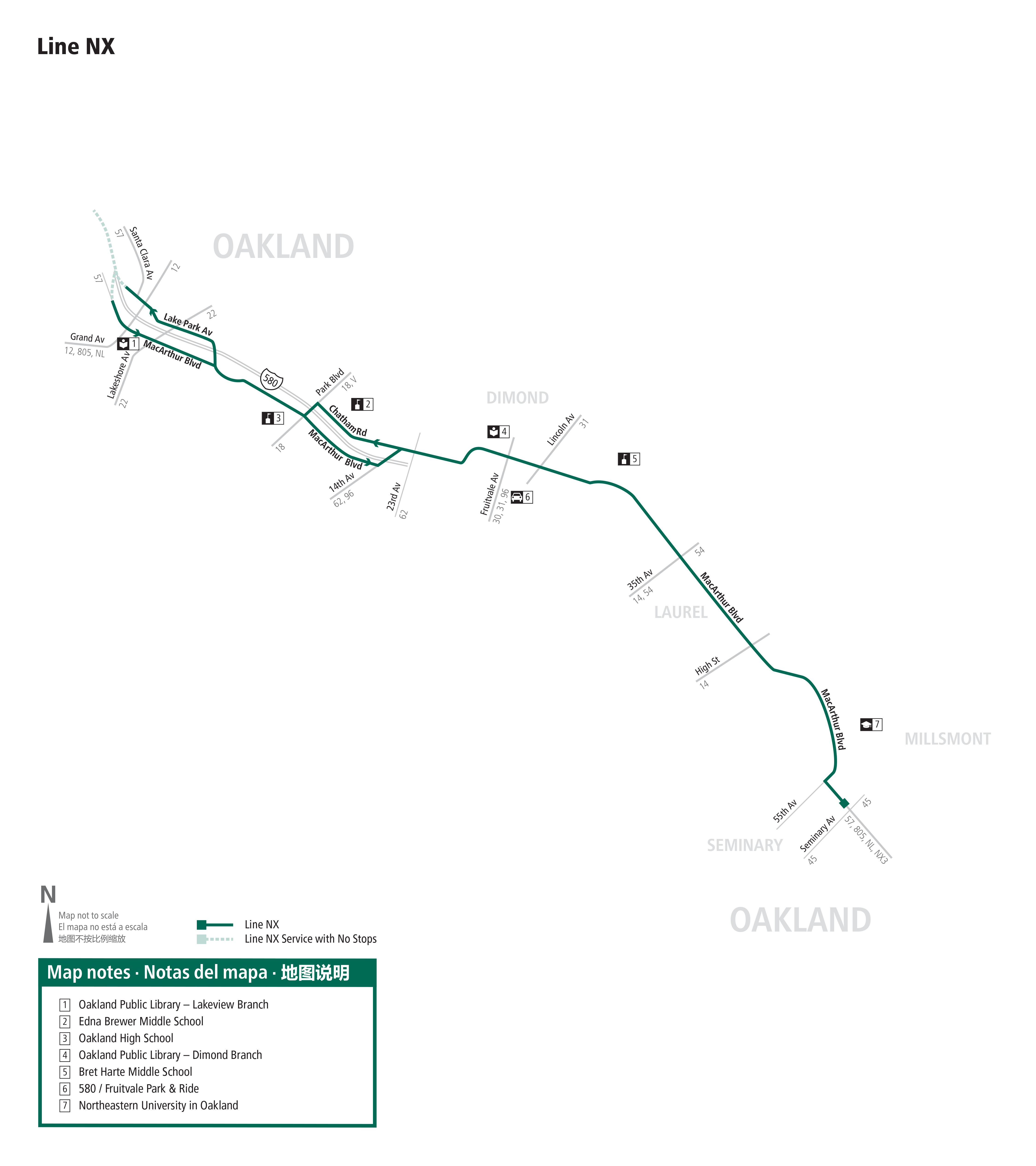 Route NX map