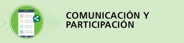 Ilustración de un documento titulado comunicaciones y participación.