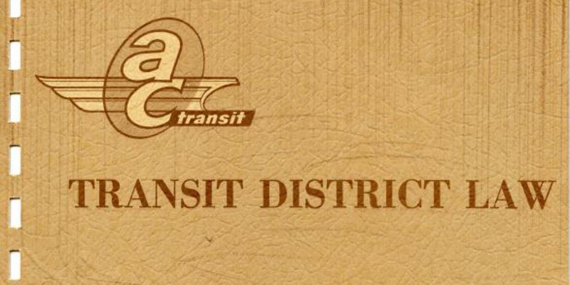 Transit District Law