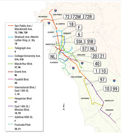 Major Corridors Study map