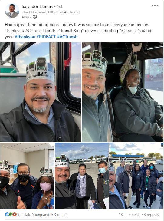 Sal Llamas wearing anniversary crown