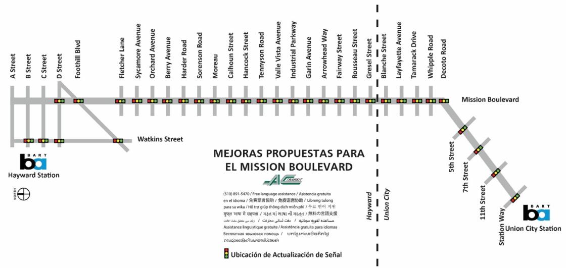Mission Boulevard TSP map