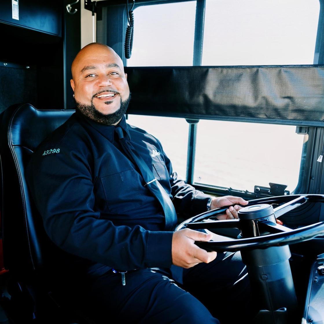 AC Transit Bus Operator on bus