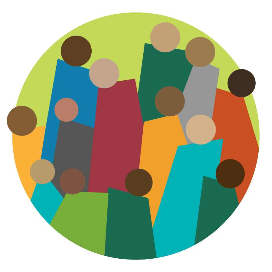 Icon with illustrated people