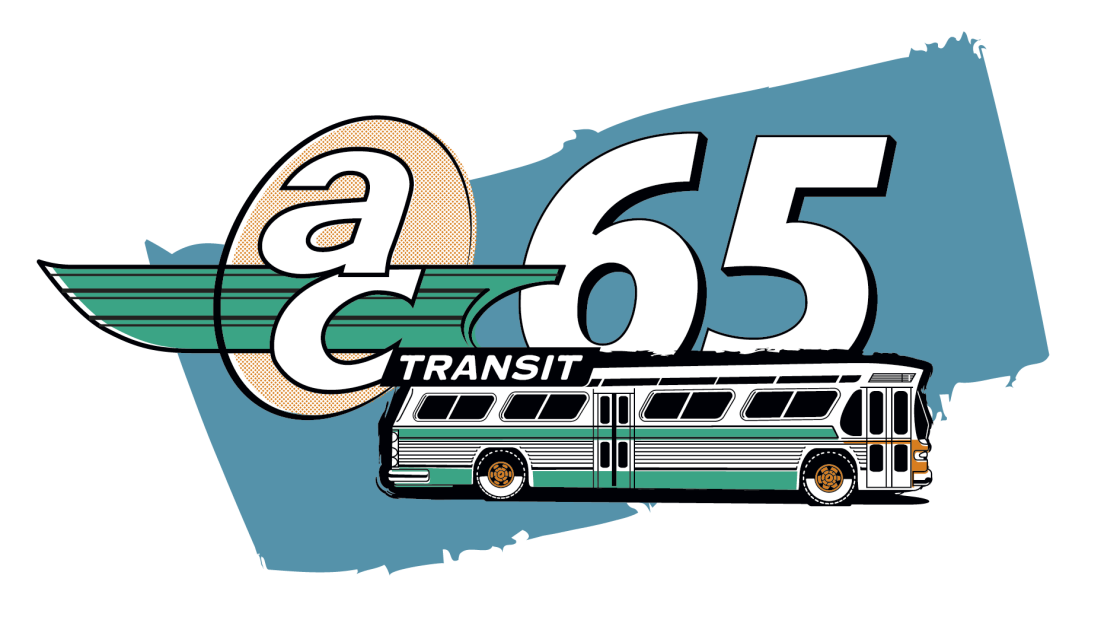 AC Transit 65th anniversary logo