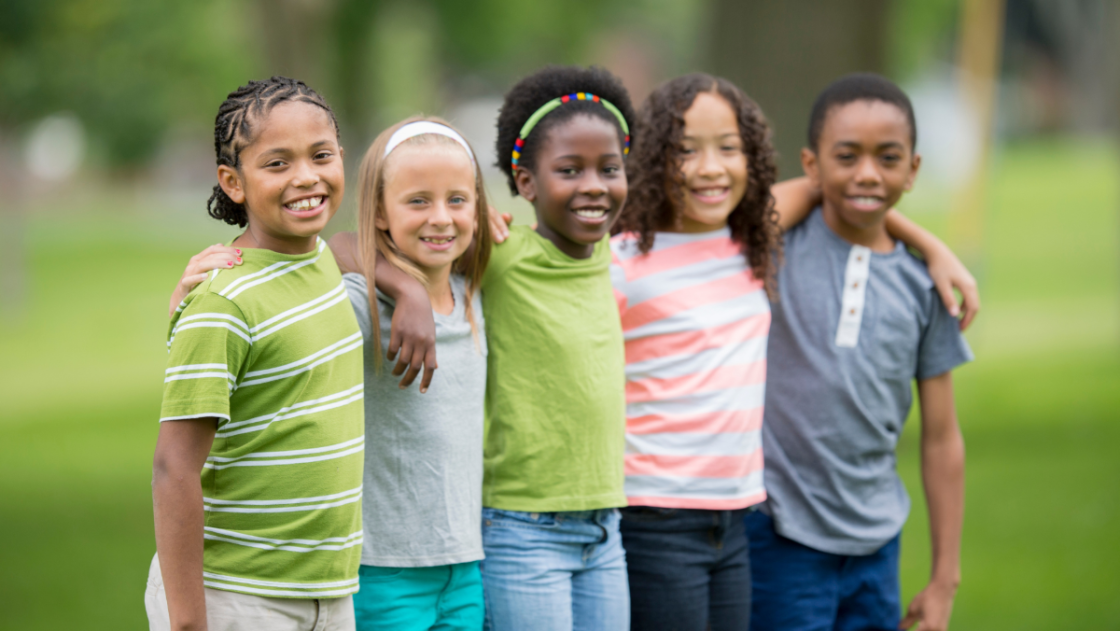 Children standing together